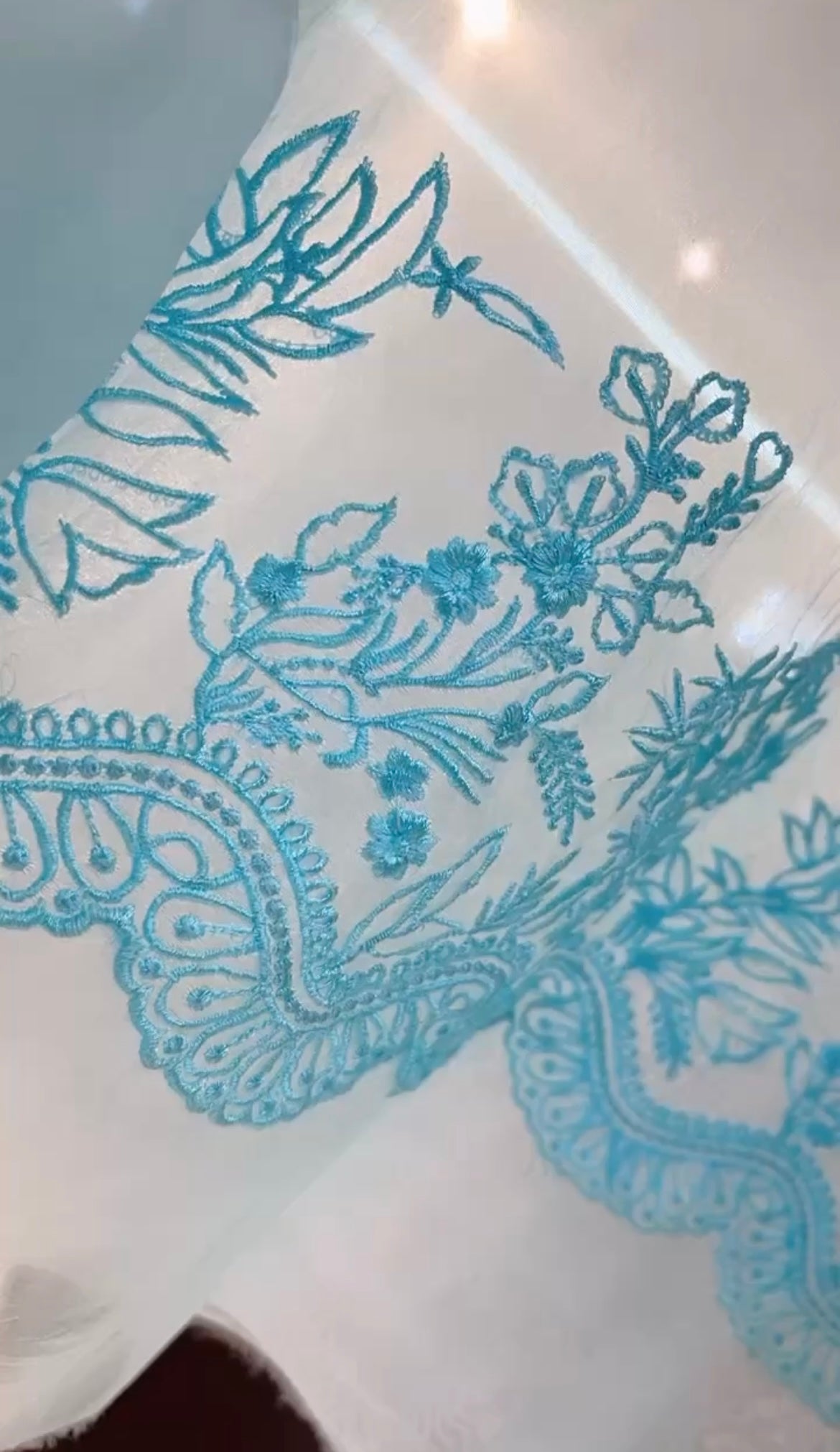 Sheer Luxury Pakistani unstitched Suit SLP001 Sky Blue