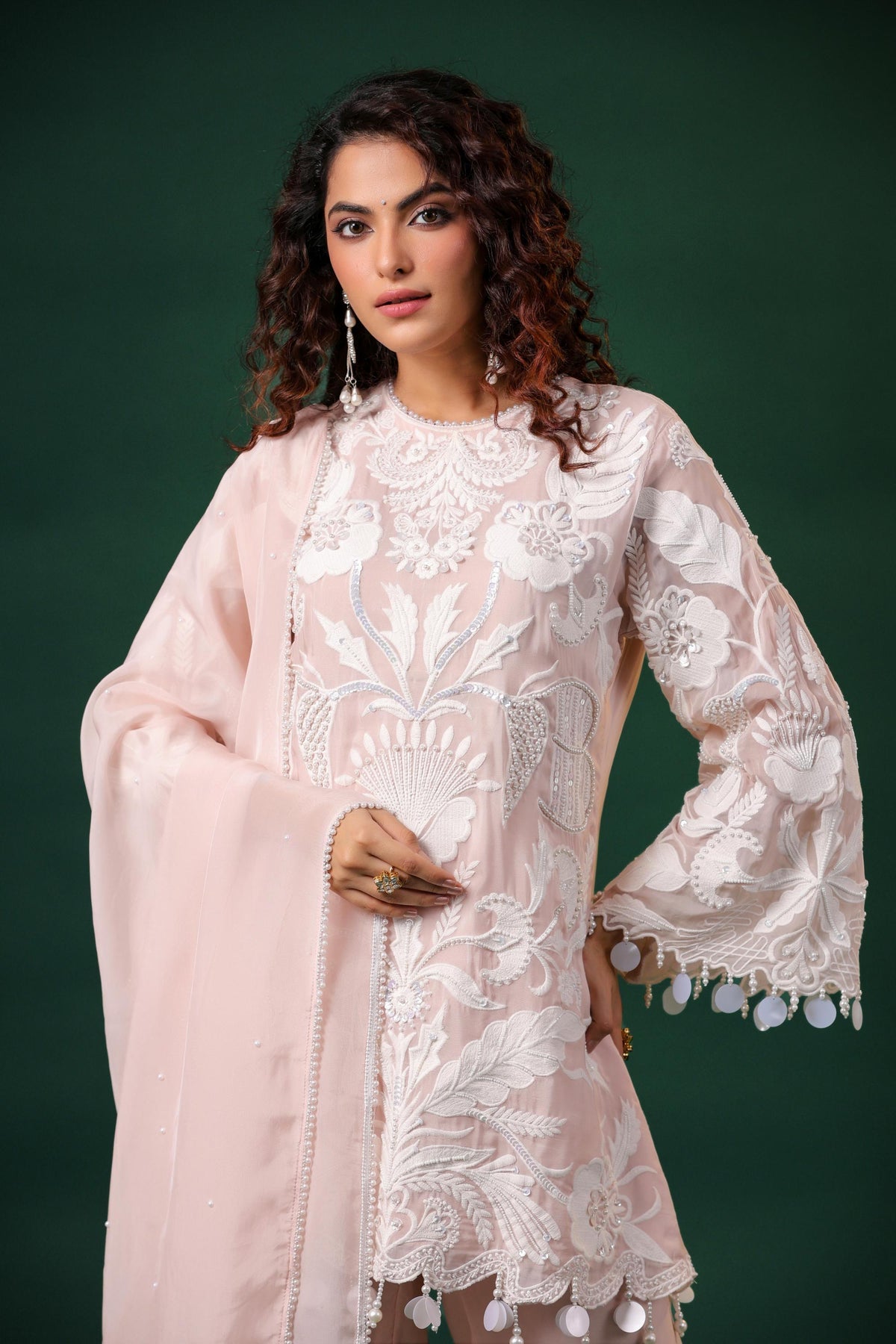 Sheer Luxury Ready to Wear Pakistani Coord Set With Pants/Farshi Salwar Sizes S To 7XL SLP008