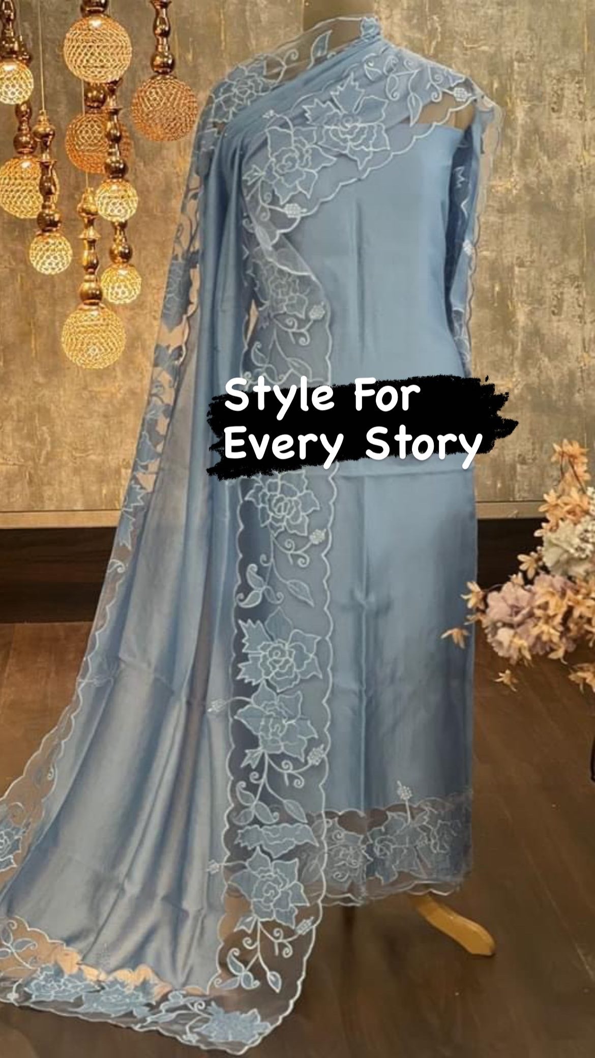 ATHARVA Hand Embroidery Salwar Kameez/Chanderi Cut-Work Shirt & Dupatta/Santoon Bottom/Custom Stitch Unstitch/Plazo/Pant/ CUT8021