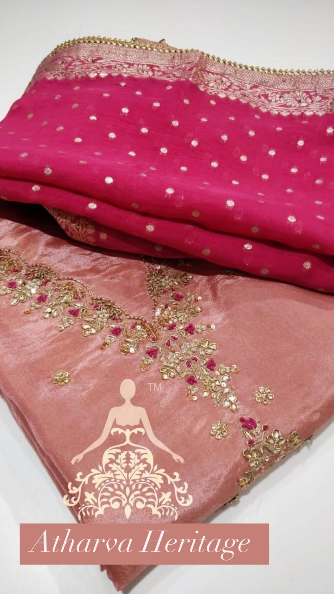 ATHARVA Hand Embroidery Salwar Kameez/Tissue Silk Ladies Suit/Organza Banarsi Silk Dupatta/Stones/Custom Stitch Unstitch/Gift/TO16758B