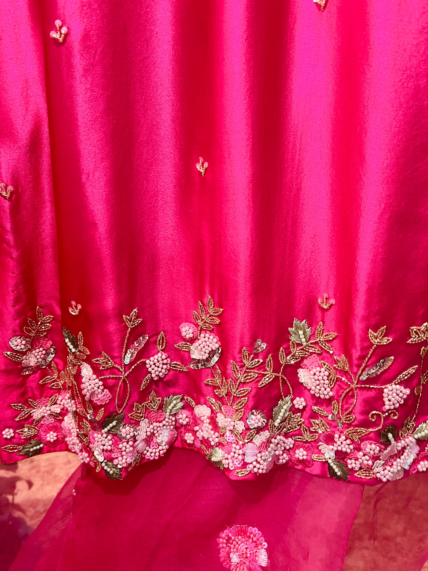 Atharva Heritage Premium Hand-Embroidered Farshi Salwar Suit in Pure Satin Silk PSSF145