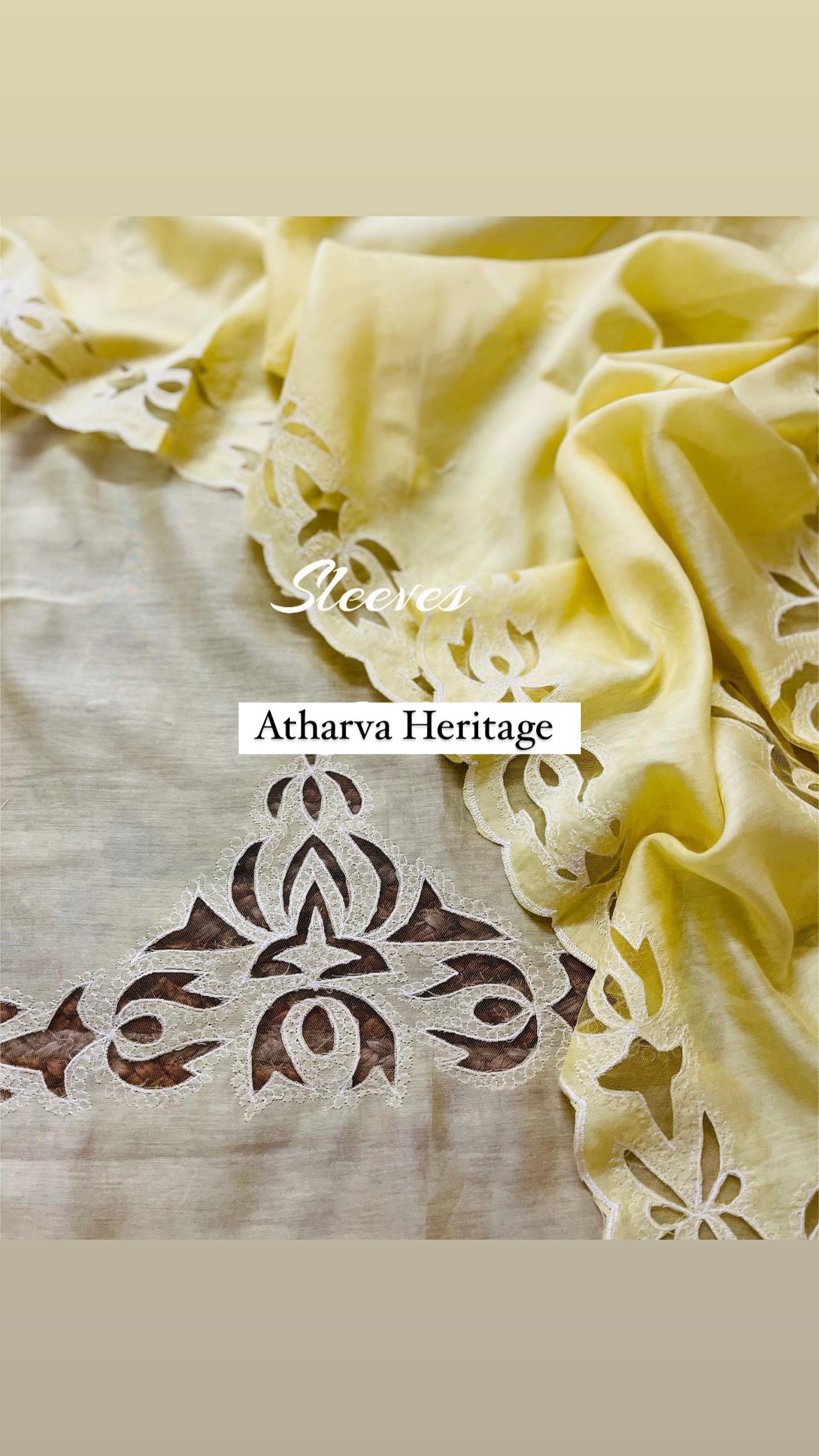 ATHARVA Hand Applique /Cutwork Embroidery Salwar Kameez/Chanderi Silk 70 Gram Cut-Work Shirt & Dupatta/Santoon Bottom/Custom Stitch Unstitch/Plazo/Pant/ CUT8044(B)
