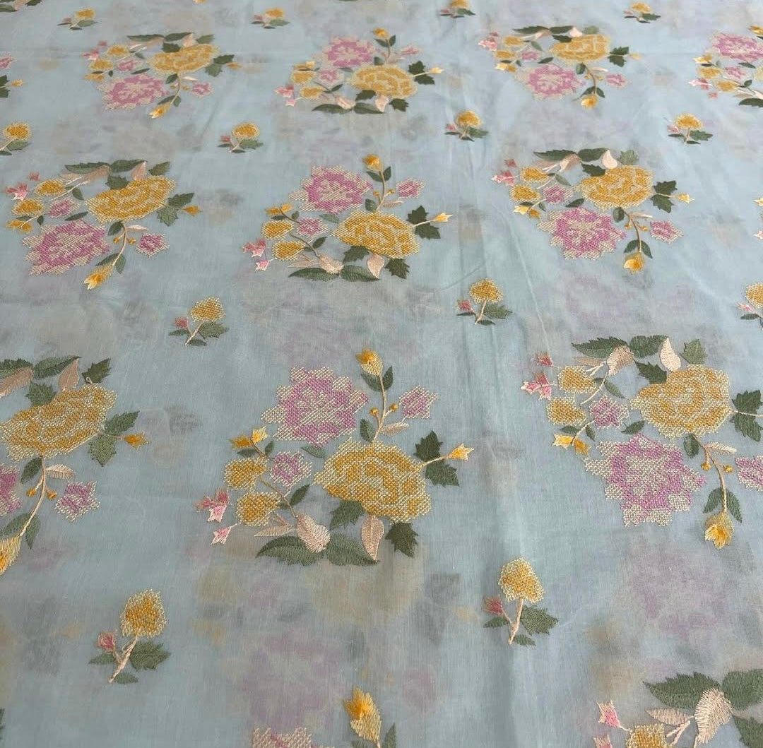 PURE MUL CHANDERI PARSI GARA SUIT MCH0071