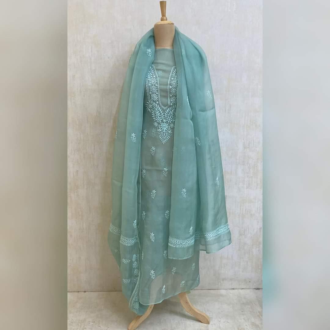 ATHARVA HERITAGE “Nazakat – Silk Organza Chikankari Elegance” Sheer00098