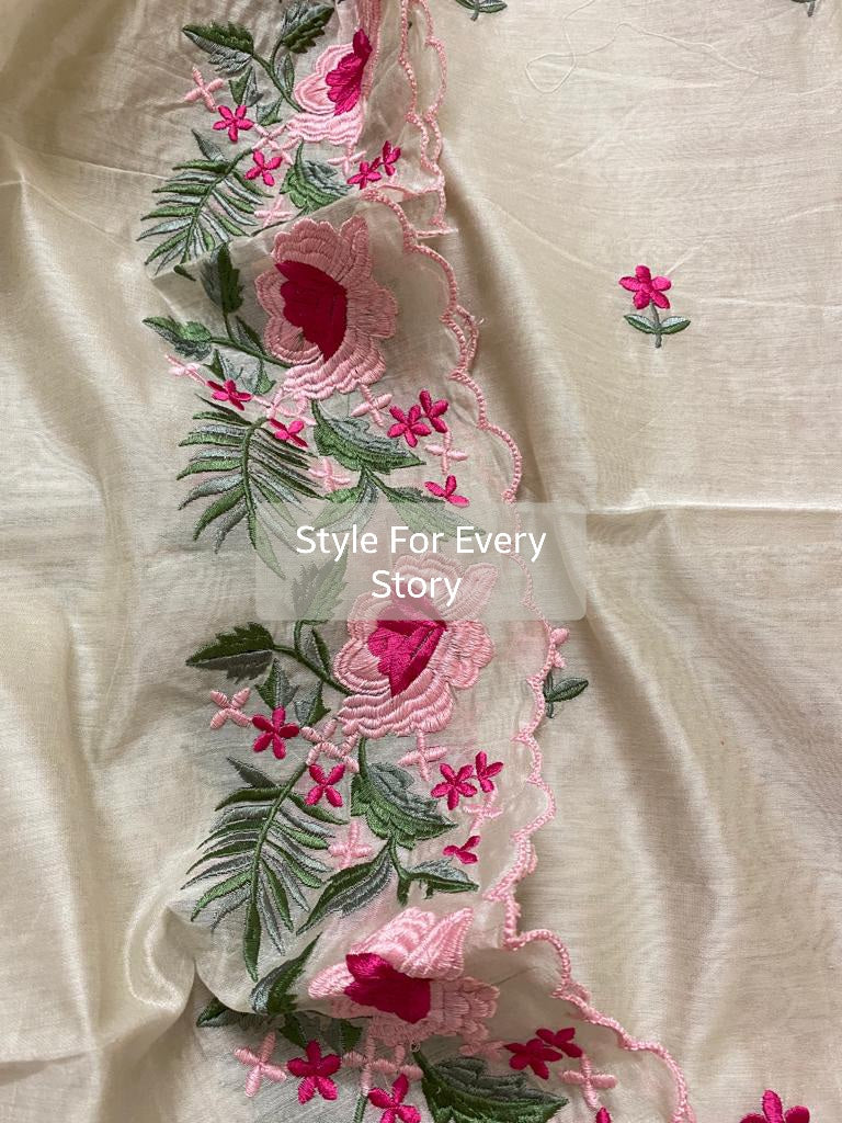 ATHARVA HERITAGE PURE CHANDER SILK PARSI GARA SUIT CH5421