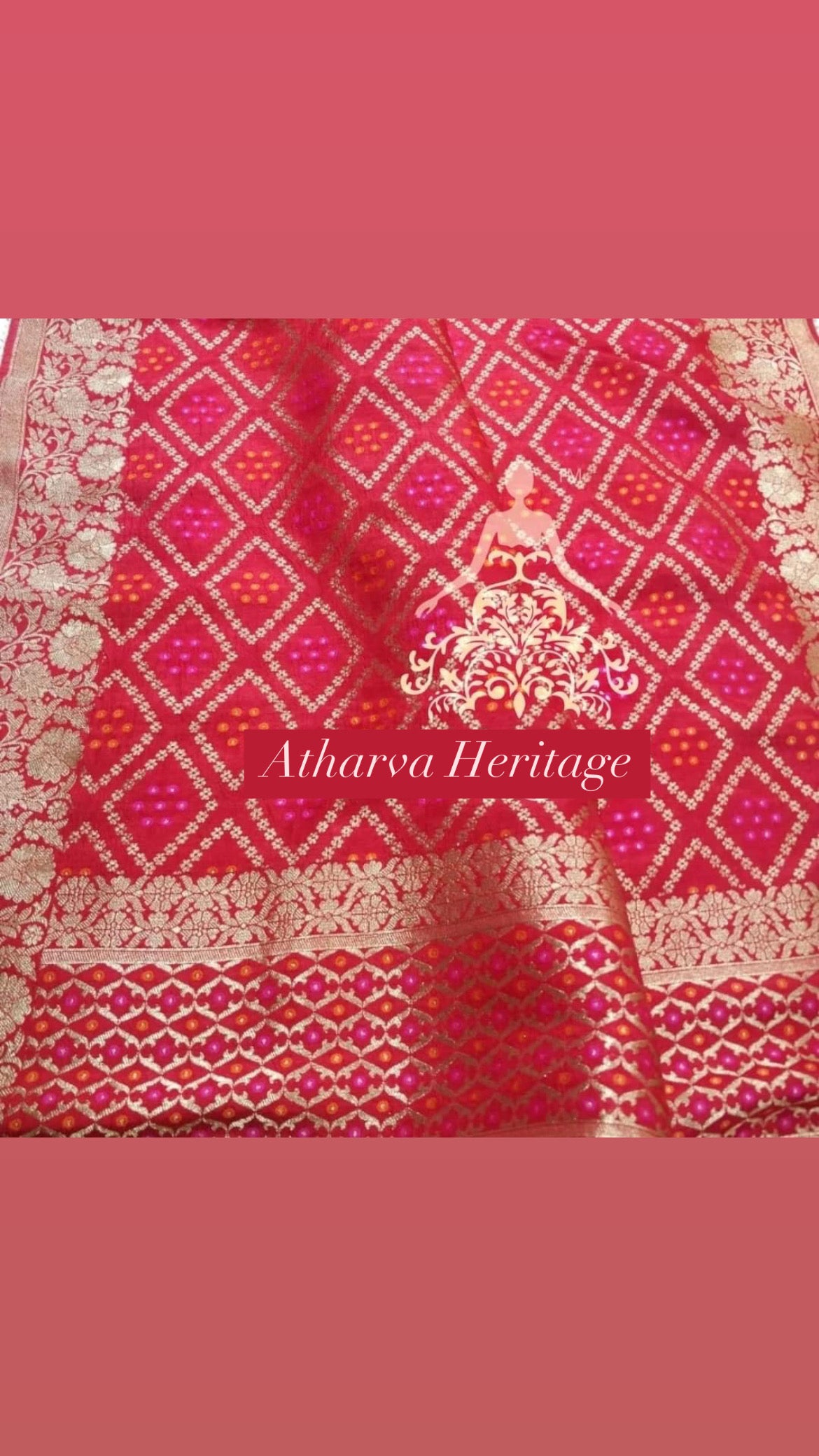 ATHARVA Hand Embroidery Salwar Kameez/Chanderi Ladies Suit/Bandhani Banarsi Silk Dupatta/Stones/Custom Stitch Unstitch/Embroidery Potli/Gift/CH16762