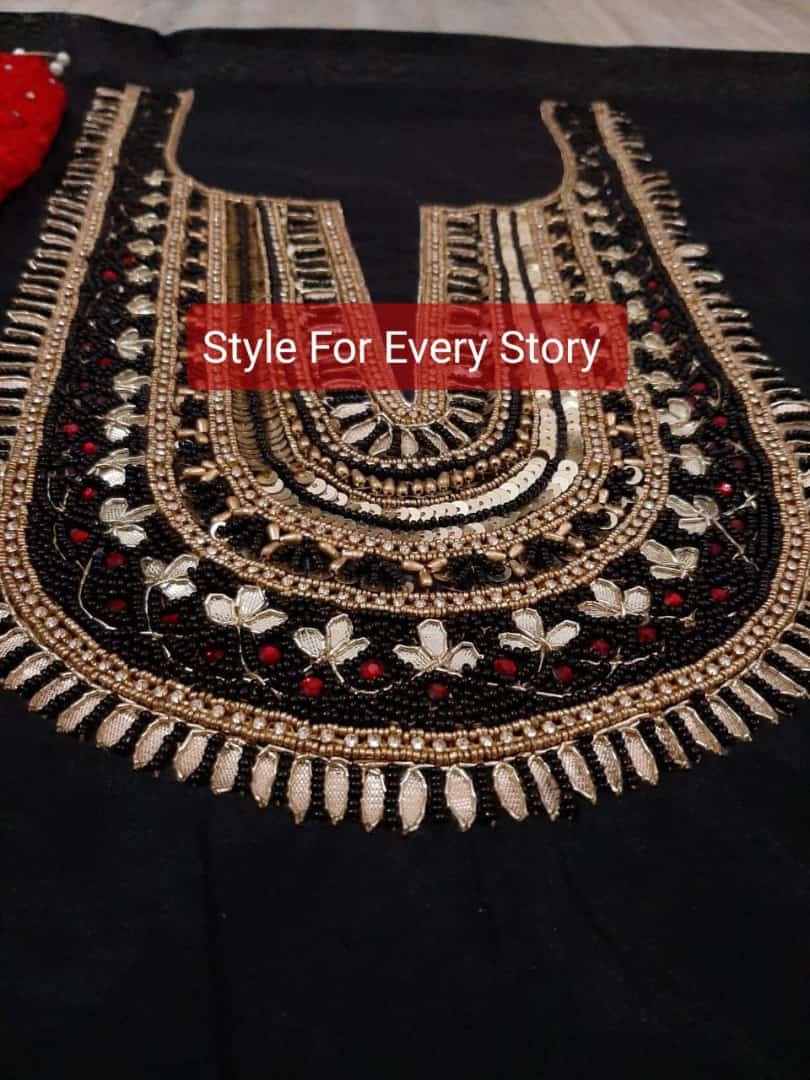 ATHARVA Hand Embroidered Salwar Kameez Chanderi Shirt/Lucknowi Georgette Dupatta/Custom Stitch Unstitch/Custom Anarkali/CH18013