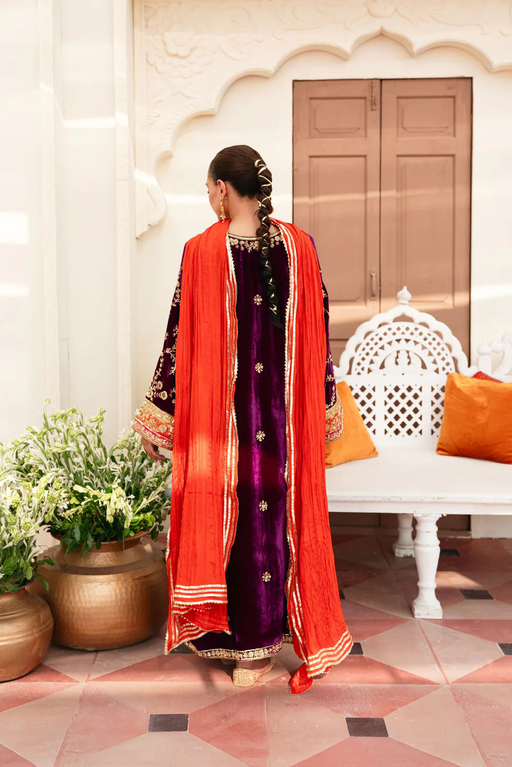 ATHARVA HERITAGE Pure Makhmal Silk Velvet Pakistani Suit~✨🌼 TVO00101