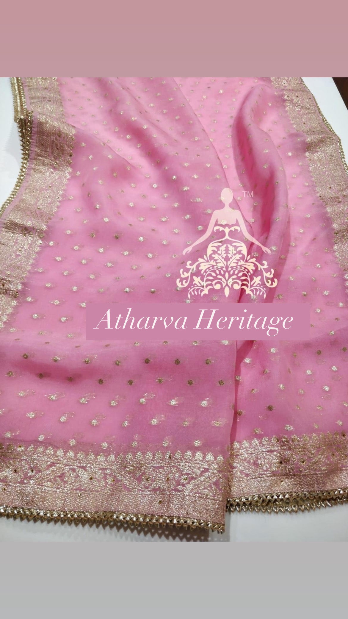 ATHARVA Hand Embroidery Salwar Kameez/Tissue Silk Ladies Suit/Organza Banarsi Silk Dupatta/Stones/Custom Stitch Unstitch/Gift/TO1675C