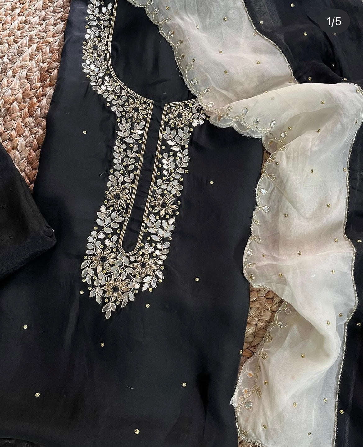 ATHARVA Hand Embroidery Salwar Kameez/ Soft Organza Ladies Suit/Stones/Custom Stitch Unstitch/Gift/TO1678