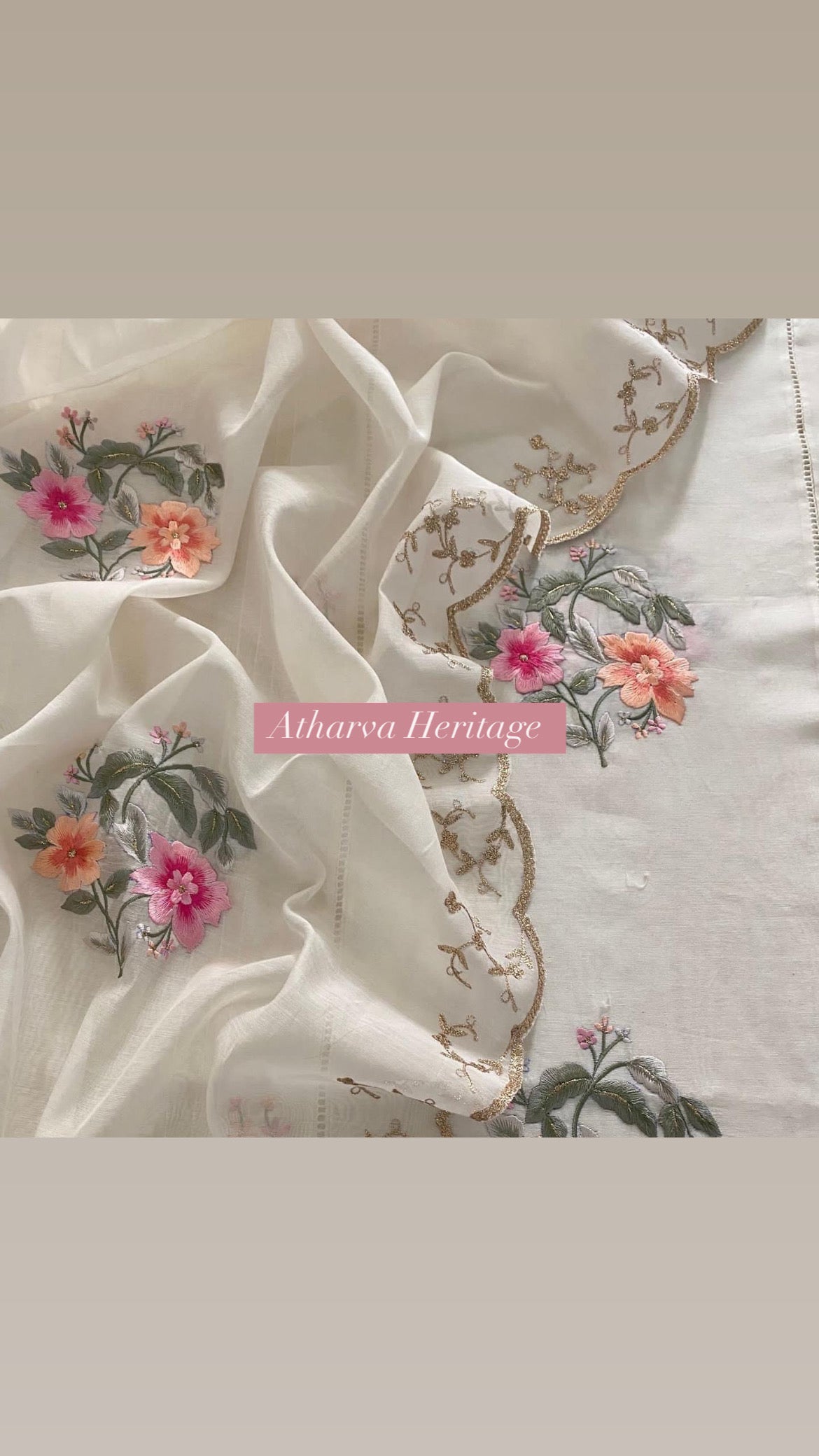 Atharva PURE CHANDER SILK Parsi Gara  SUIT CH1755