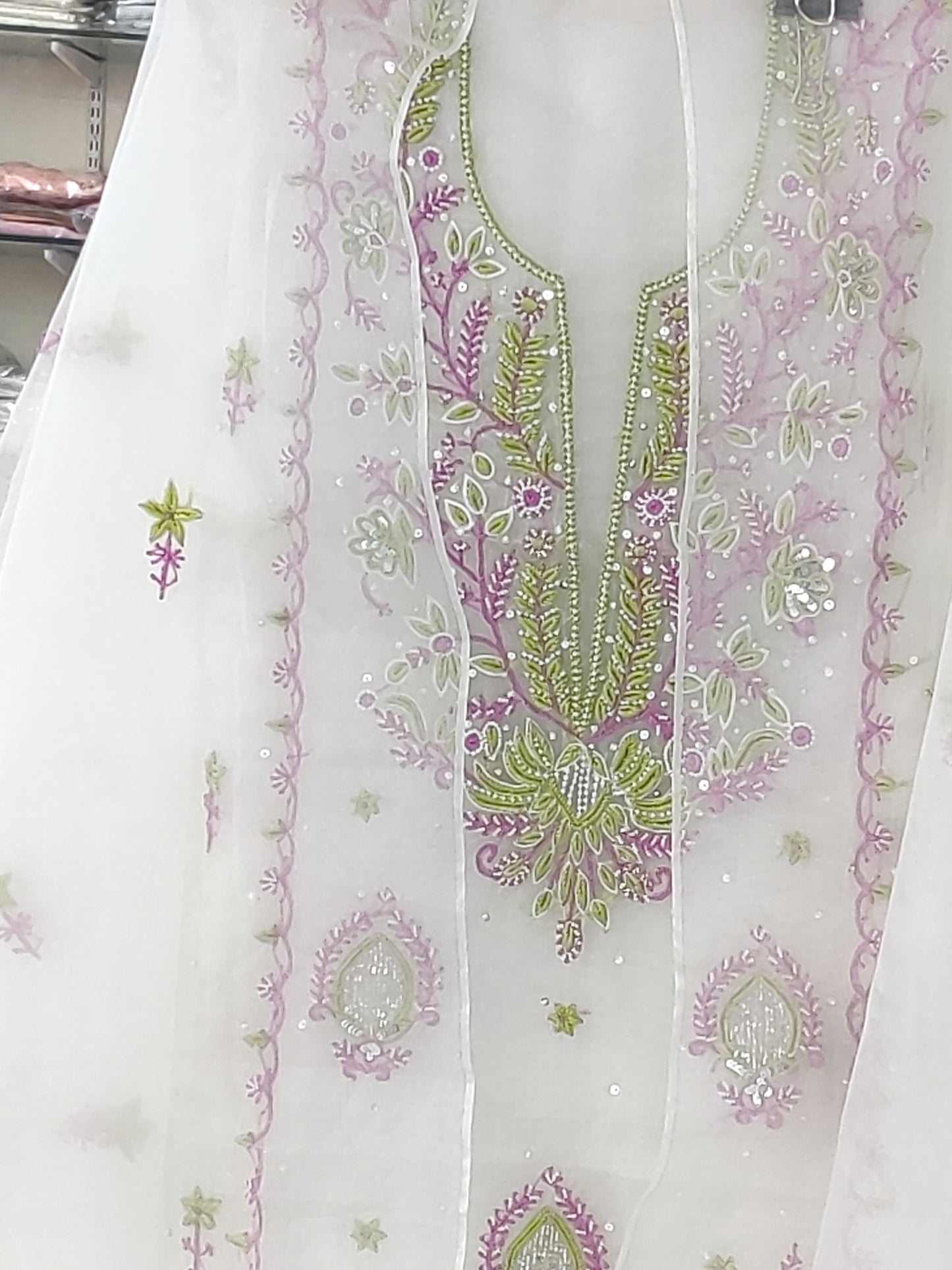 Atharva Heritage Sheer Luxury Premium Lucknowi Collection LUCK0102