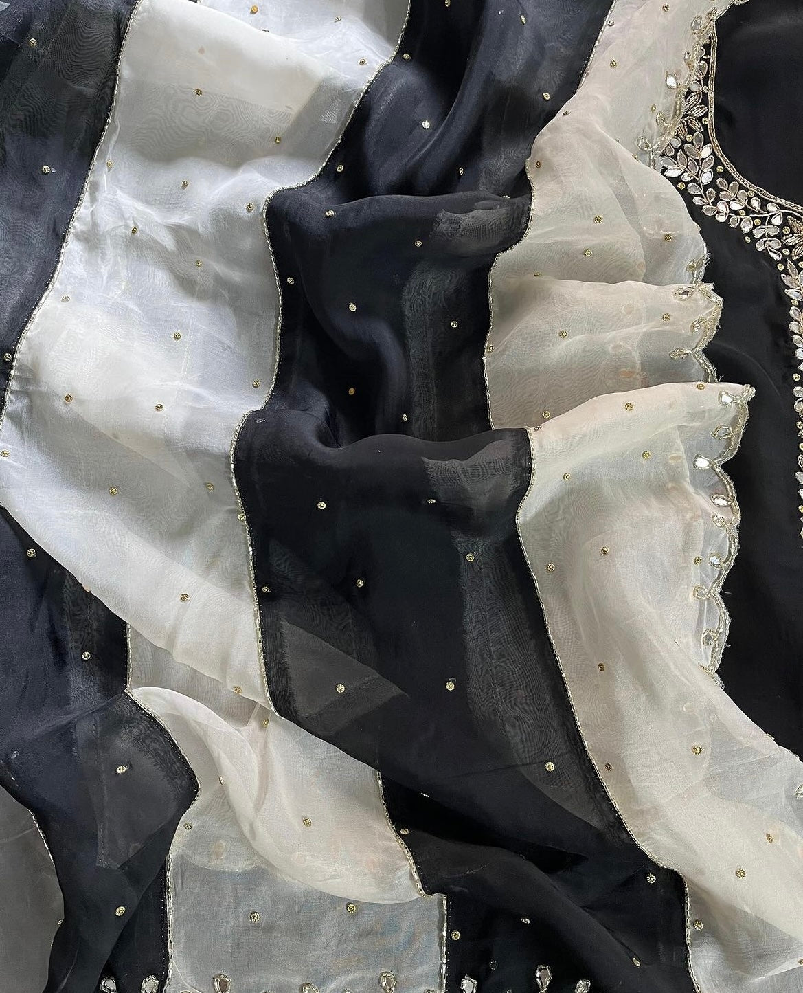 ATHARVA Hand Embroidery Salwar Kameez/ Soft Organza Ladies Suit/Stones/Custom Stitch Unstitch/Gift/TO1678