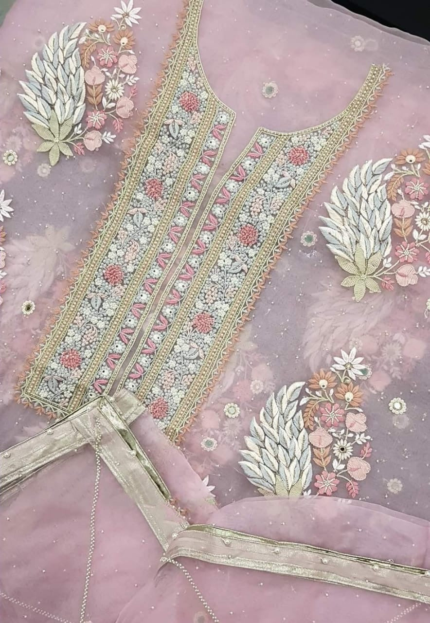 Atharva Heritage Sheer Luxury Premium Lucknowi Collection LUCK0103