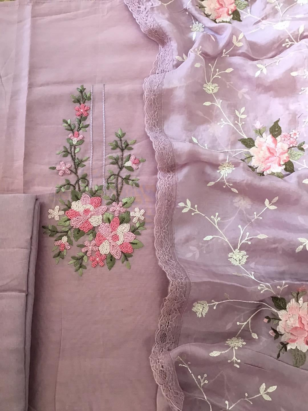 PURE CHANDERI SILK AND ORGANZA EDITS CHO008