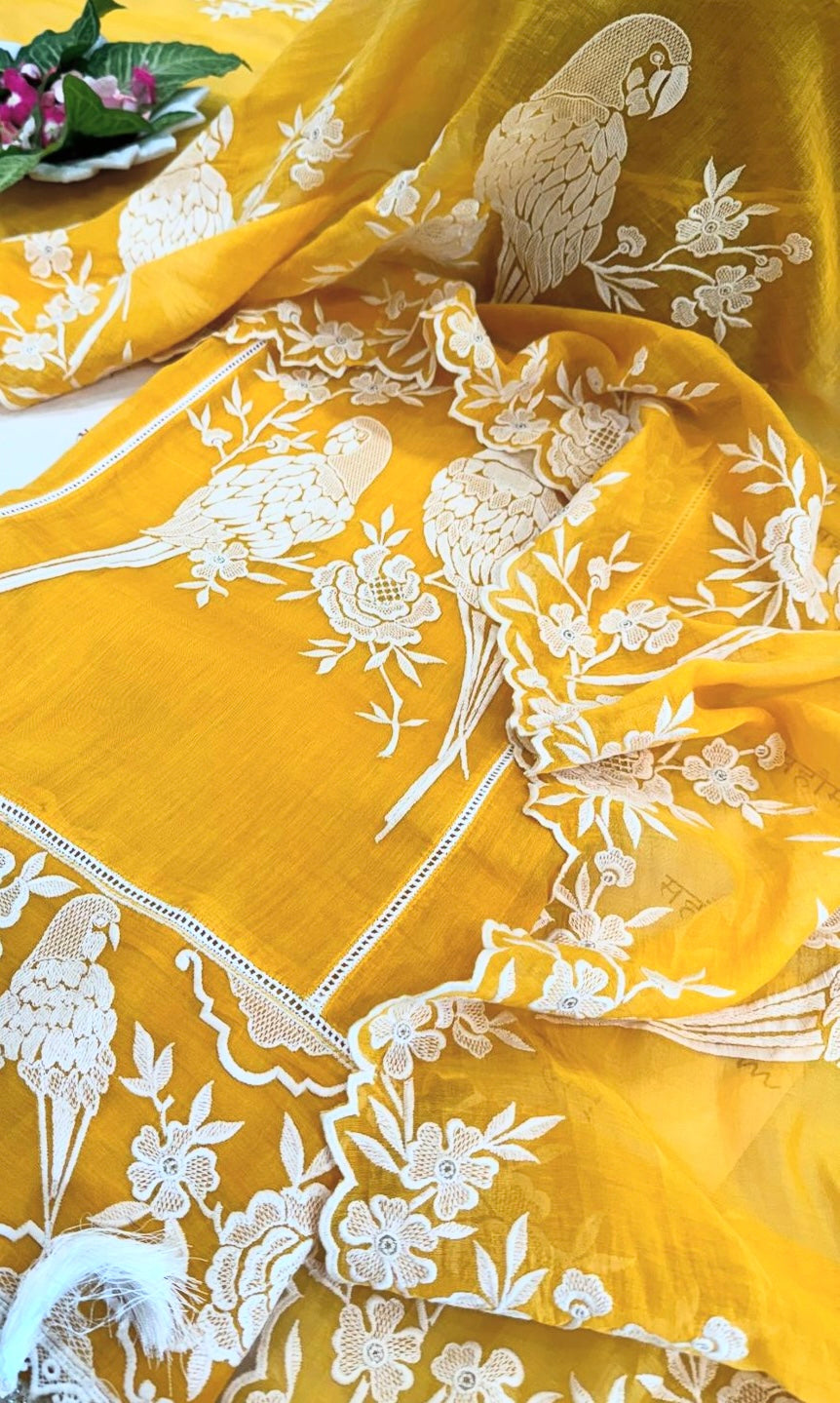 Atharva PURE Mul CHANDER Parsi Gara SUIT CH17556