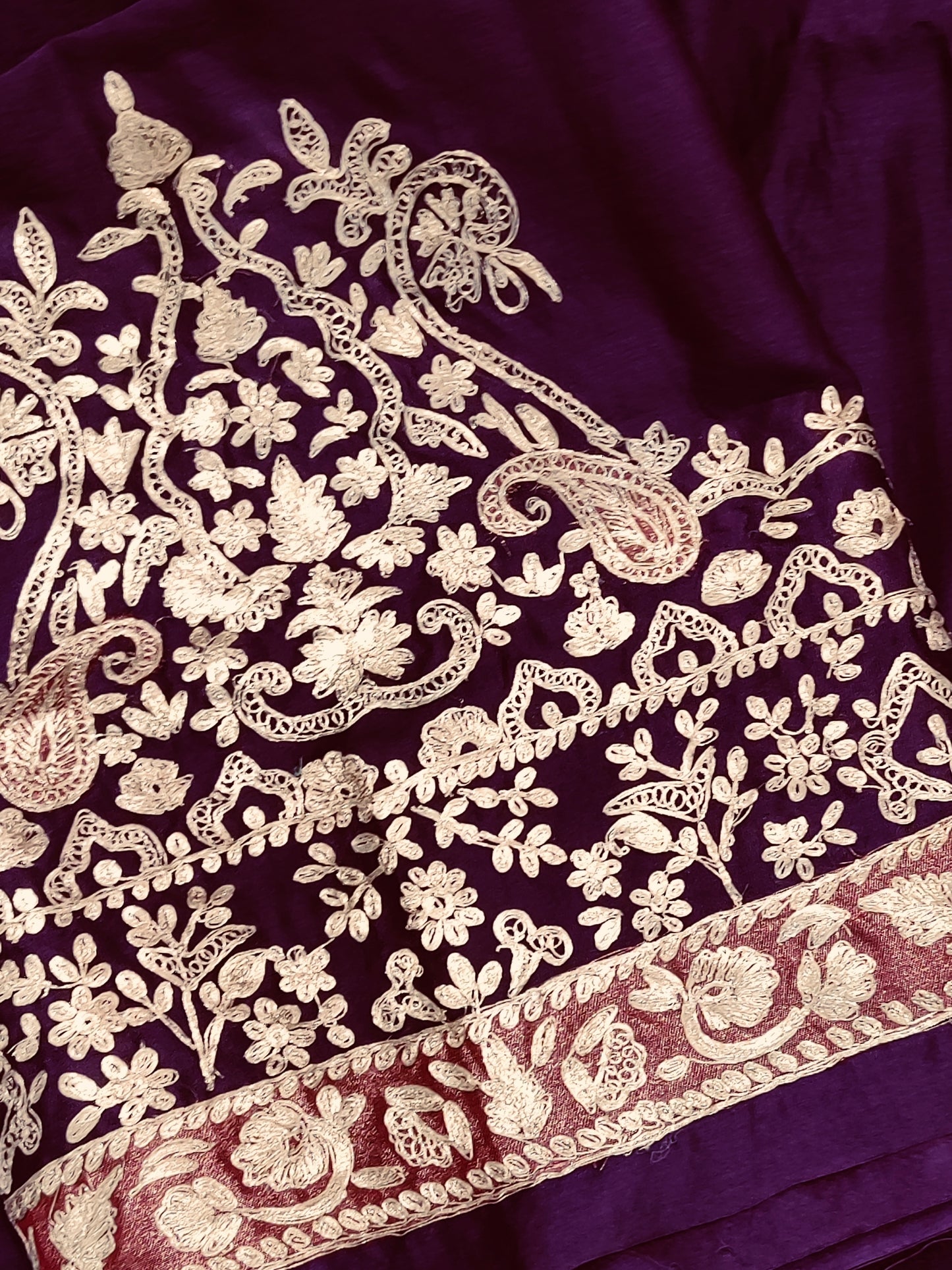 Atharva Heritage Pure Chanderi silk 80 Grams Pita Embroidered PRP0011
