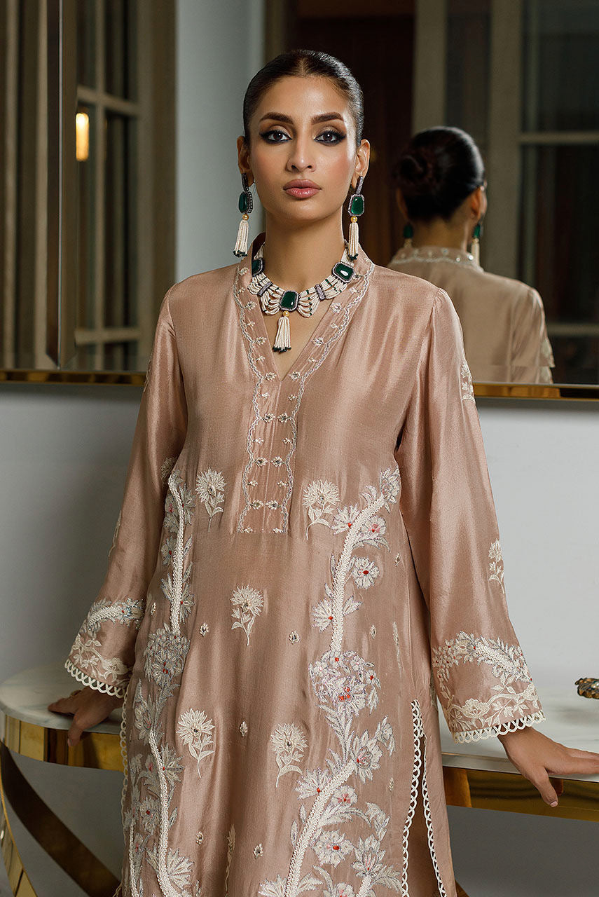 Atharva Heritage Pure silk 80 Grams Pakistani Palm Tree Coord Set PRP0011