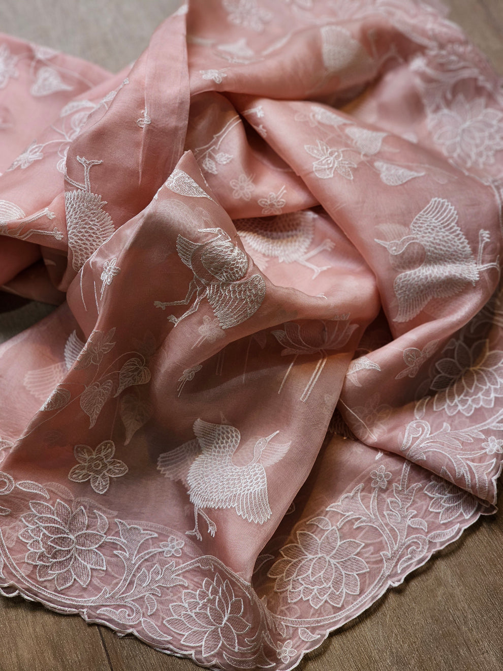 Atharva Heritage "Flamingo Fantasy: Pure Silk Organza Luxury Saree"SO0521