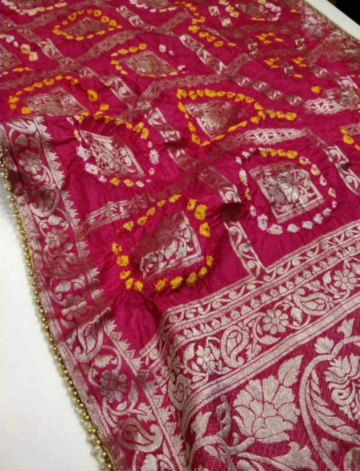 ATHARVA Hand Embroidery Salwar Kameez/Chanderi Ladies Suit/Banarsi Bandhani Dupatta/Stones/Custom Stitch Unstitched /Gift/CH16770