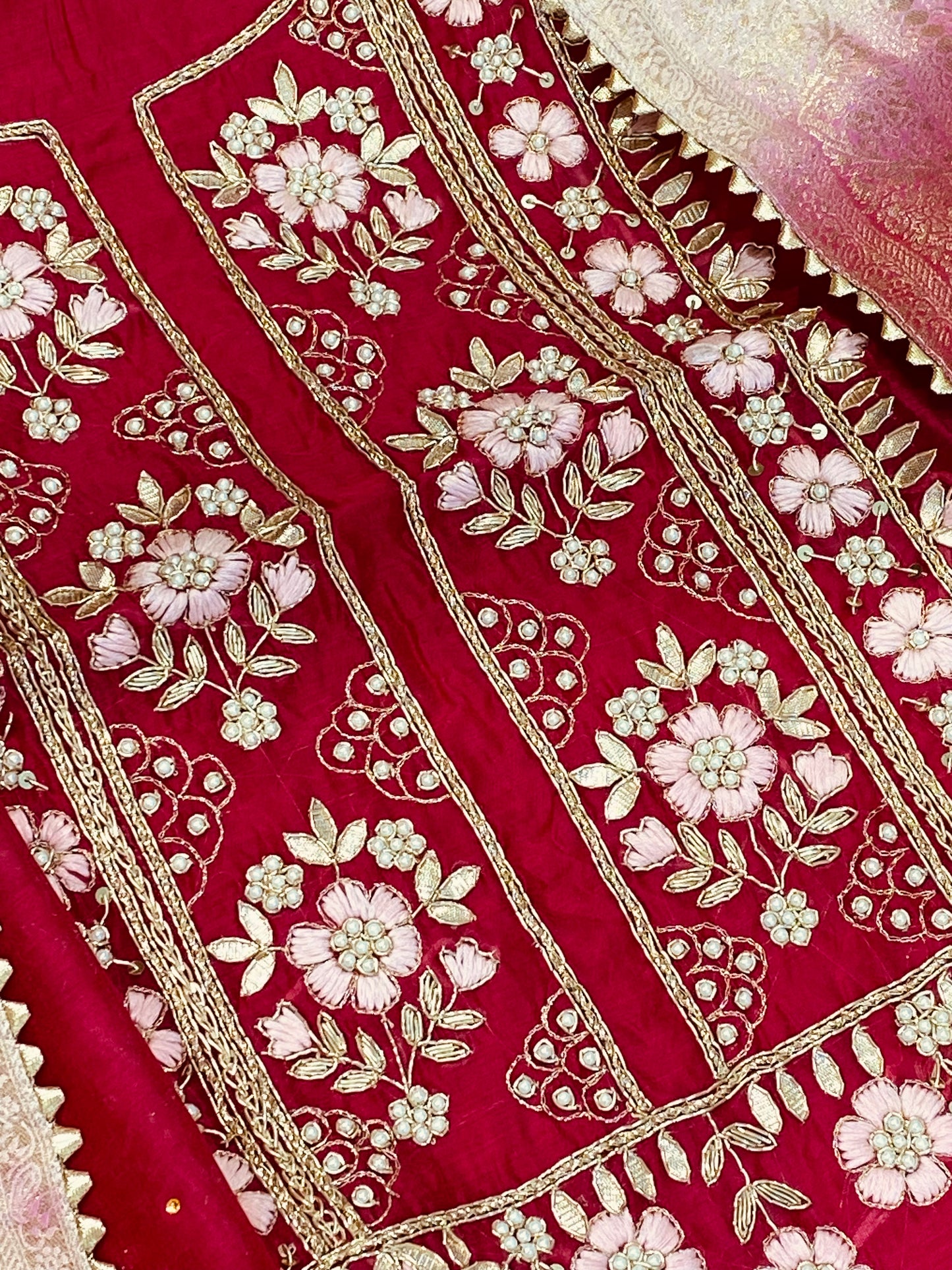 ATHARVA Hand Embroidery Salwar Kameez/Chanderi Ladies Suit/Banarsi Silk Dupatta/Stones/Custom Stitch Unstitch/Embroidery Potli/Gift/CH16766