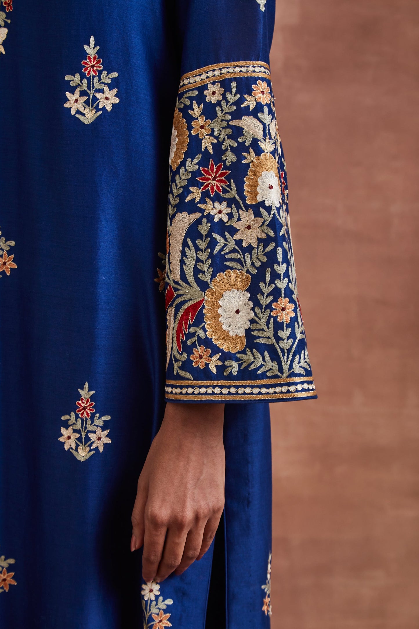 Atharva Heritage Pure Chanderi Stitched Diwali Edit/ Kashmiri Embroidered/ Ready to Wear/ Designer Outfit CHR002