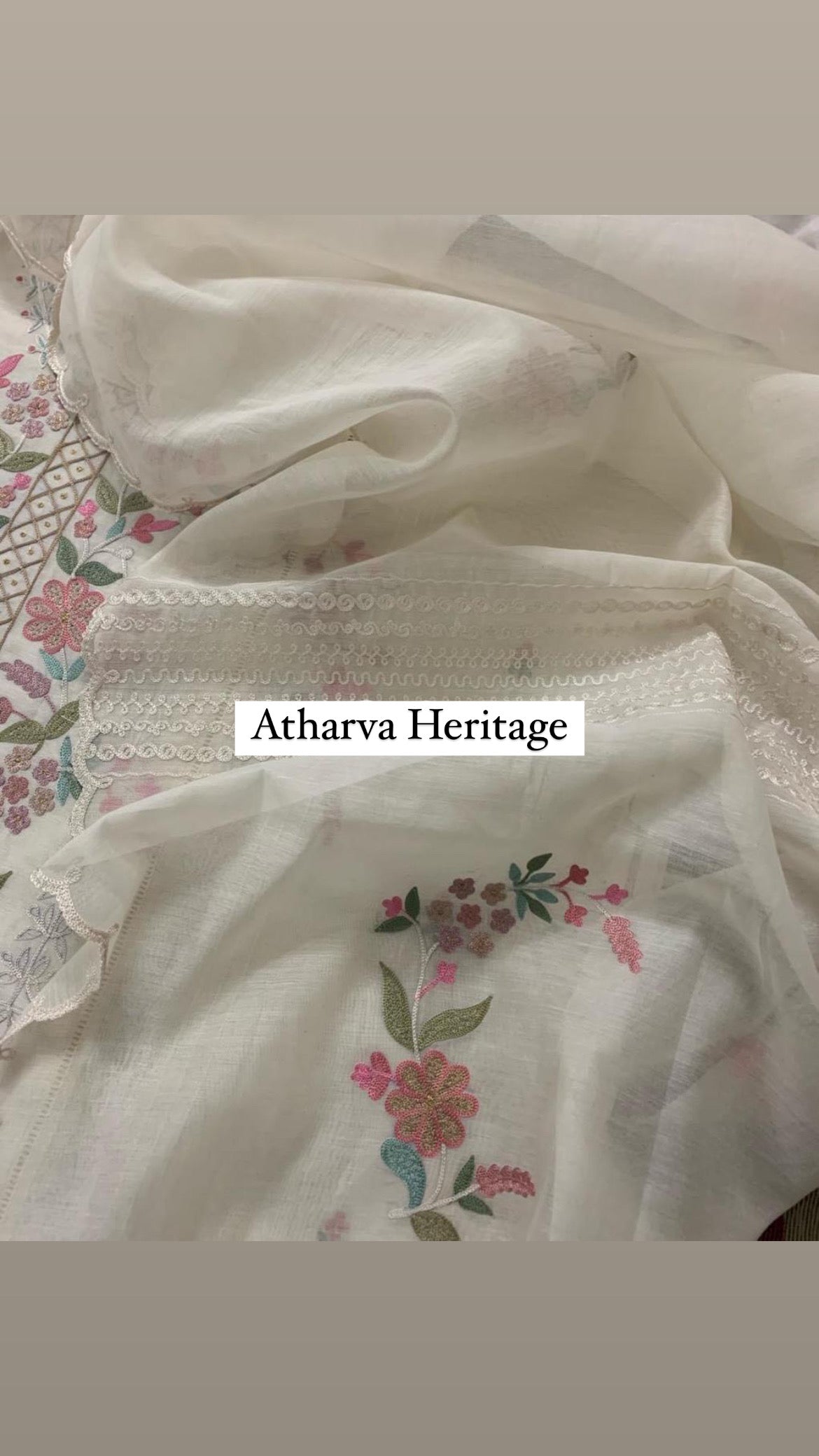Atharva PURE CHANDER SILK KASHMIRI AARI SUIT CH1904