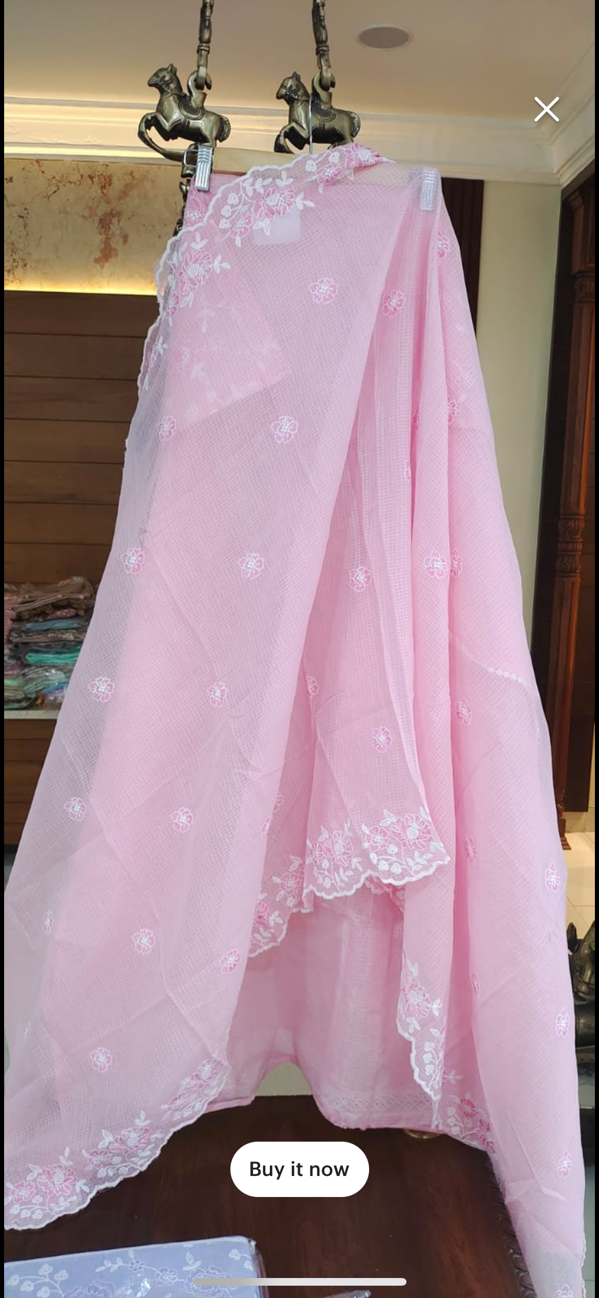 Atharva Embroidered Cotton kota Salwar Kameez/Embroidery Kota Dupatta/Cotton Embroidery Shirt /Cotton Chikankari Bottom- KK0015P Pink