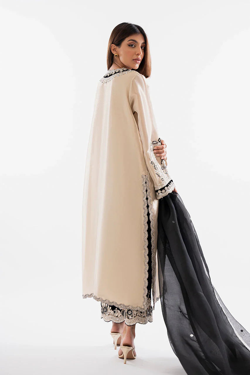 ATHARVA HERITAGE Pure Handloom Tissue Silk 80 Grams Suit with Velevt Applique Pakistani Suit~✨🌼 TVO001