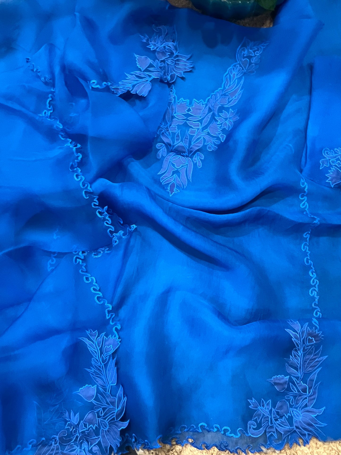 Sheer Luxury Pakistani Appliqué Suit PL002(D)