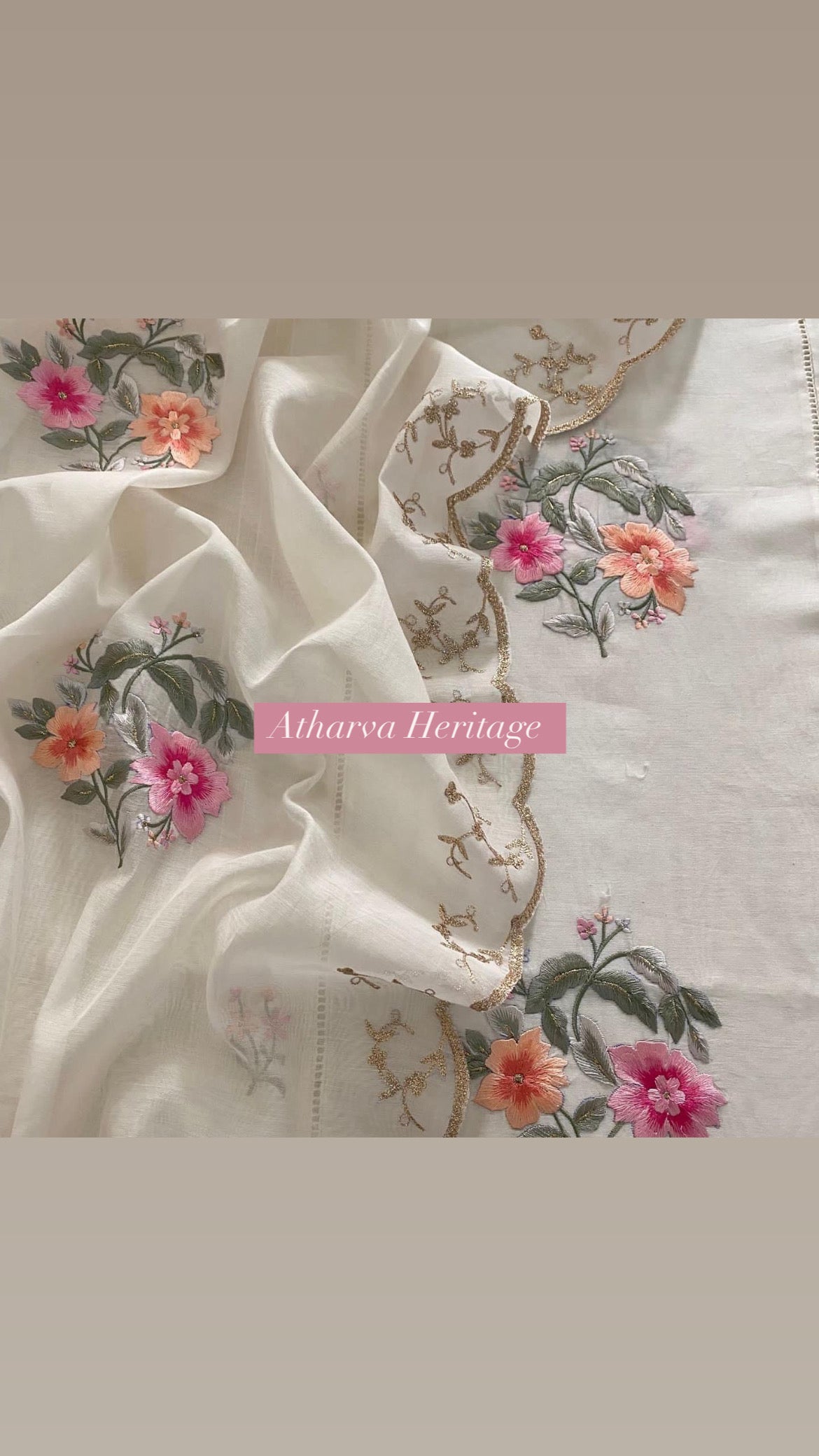 Atharva PURE CHANDER SILK Parsi Gara  SUIT CH1755