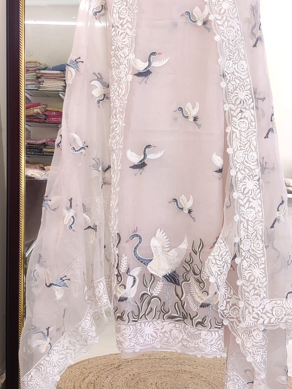 Atharva Heritage SHEER LUXURY PARSI GARA SUIT SHEER0017