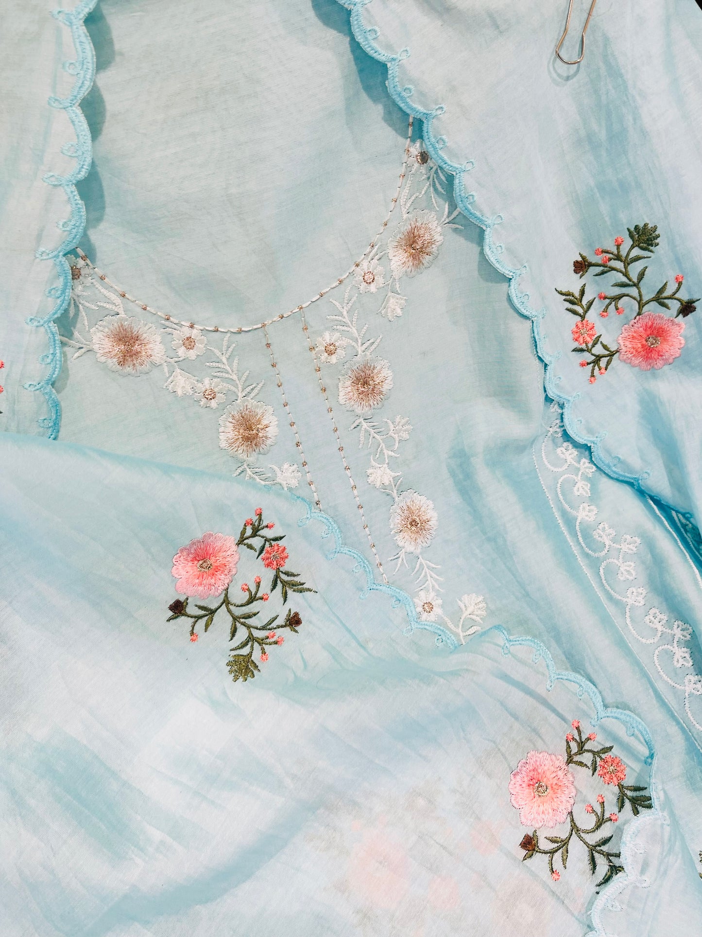 PURE MUL CHANDER PARSI GARA SUIT CH5426B Blue