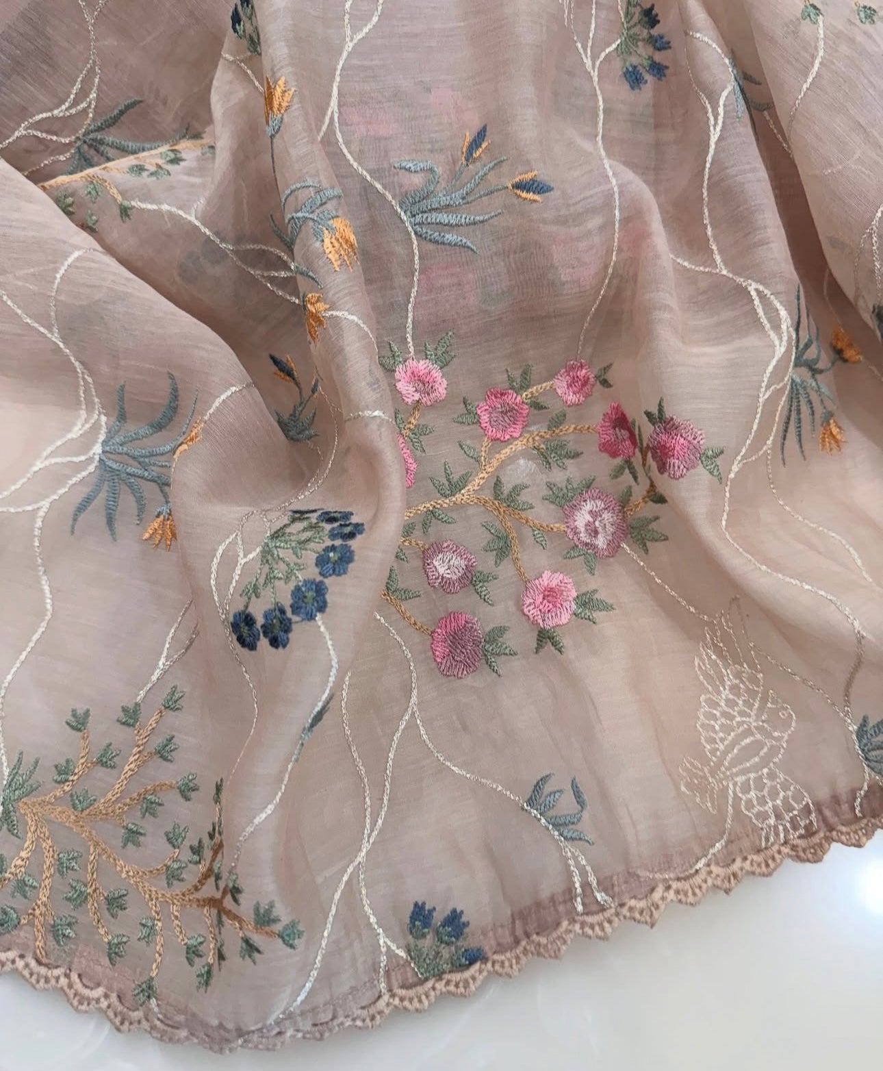 PURE MUL CHANDERI PARSI GARA SUIT MCH0072