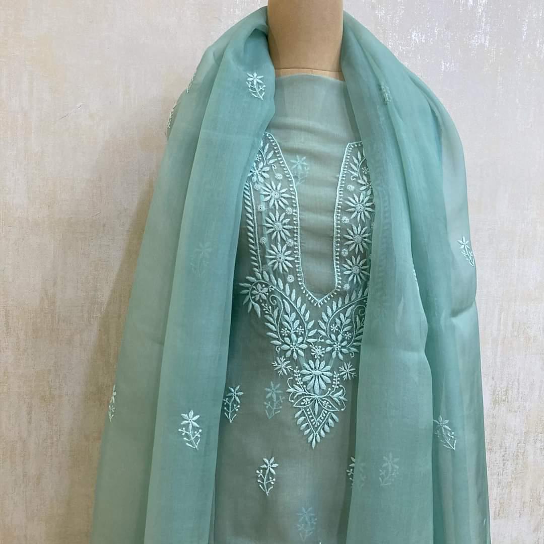 ATHARVA HERITAGE “Nazakat – Silk Organza Chikankari Elegance” Sheer00098