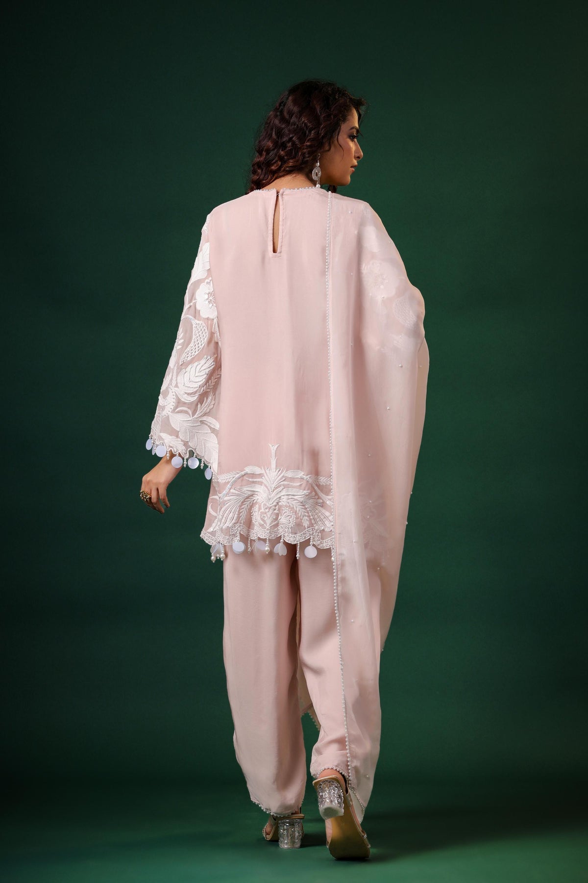 Sheer Luxury Ready to Wear Pakistani Coord Set With Pants/Farshi Salwar Sizes S To 7XL SLP008