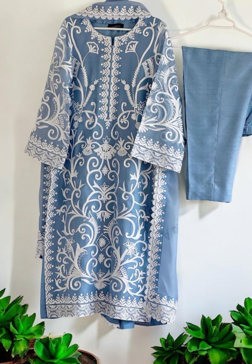 Pure Handwoven Chanderi silk Pakistani suit PRP002