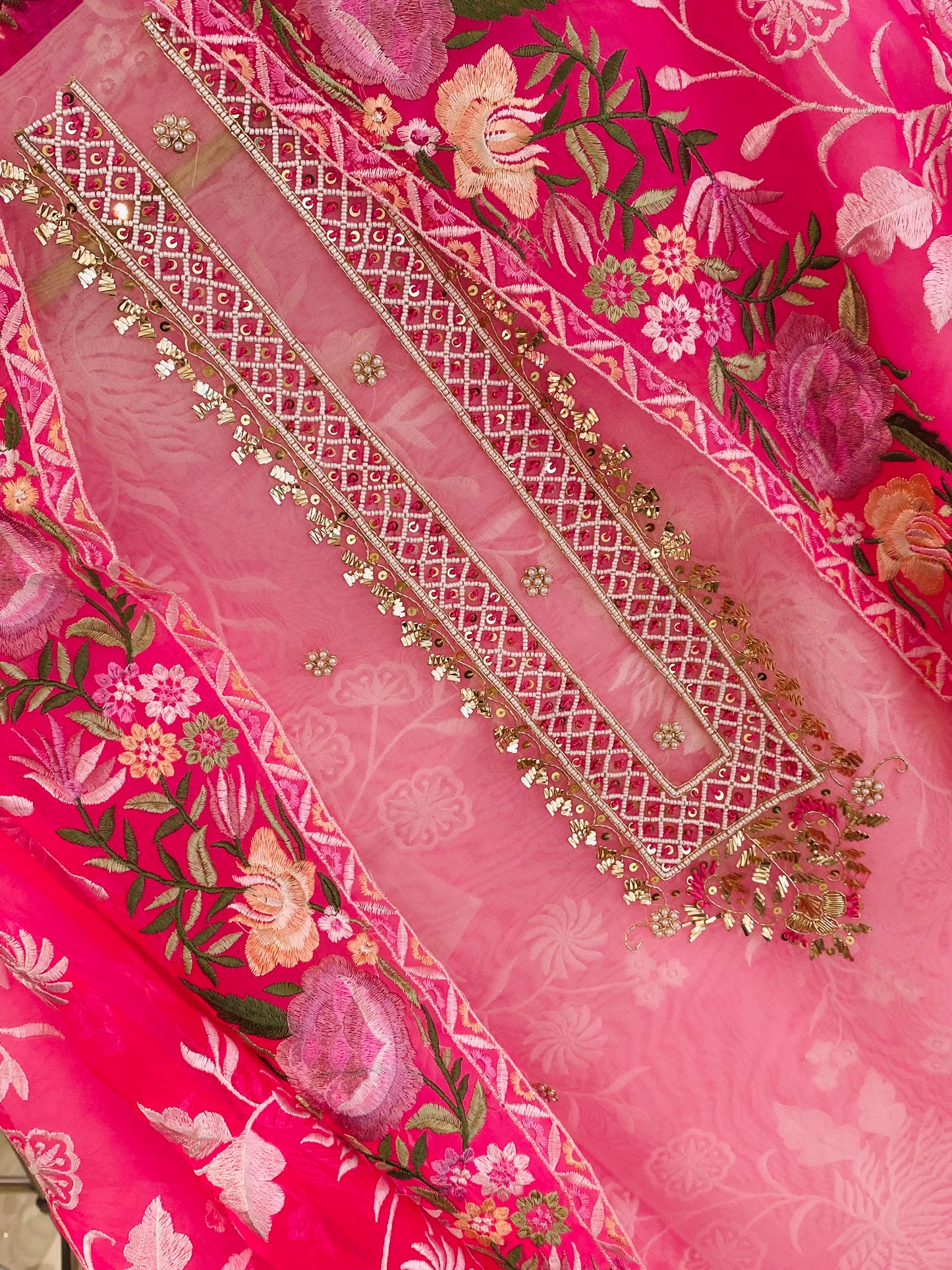 SHEER LUXURY PARSI GARA SUIT SHEER0098