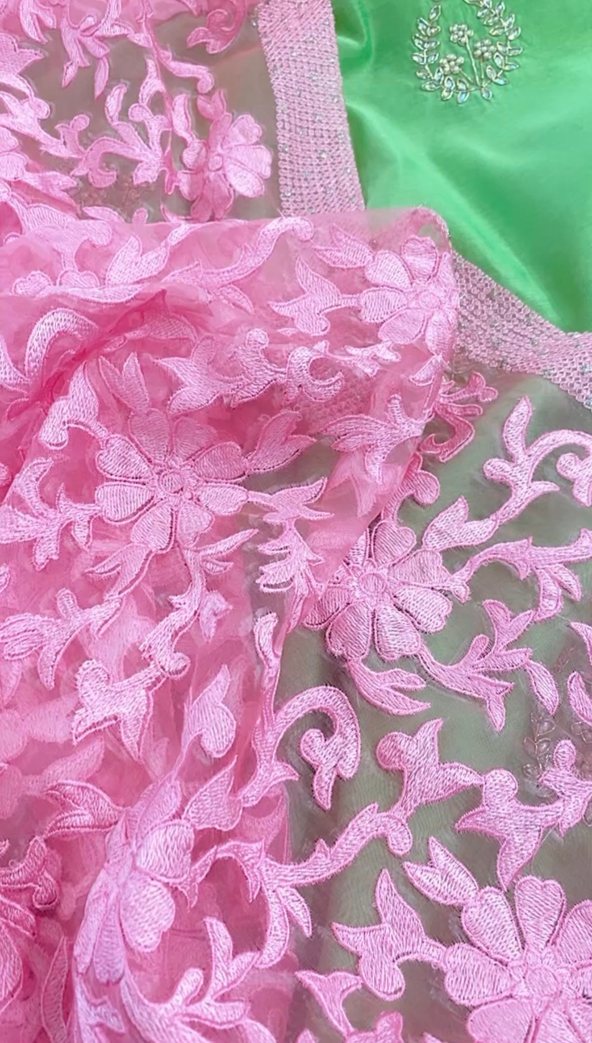 ATHARVA ~दिल की ज़ुबान~ Hand Embroidery Salwar Kameez/Chanderi Ladies Suit/Pure Silk Organza parsi Dupatta/Stones/Custom Stitch Unstitch/Embroidery/Gift/CH16765