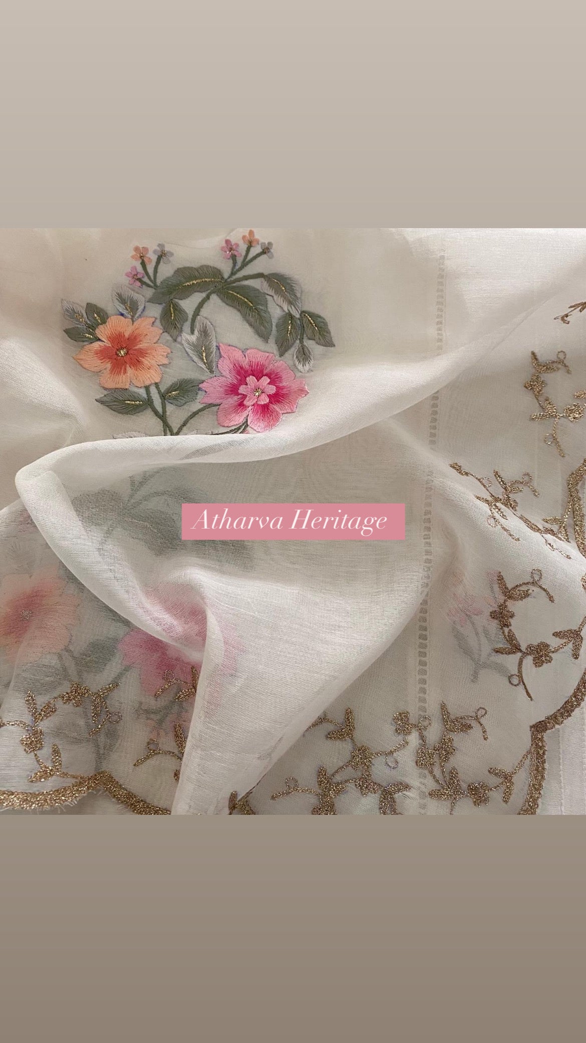 Atharva PURE CHANDER SILK Parsi Gara  SUIT CH1755