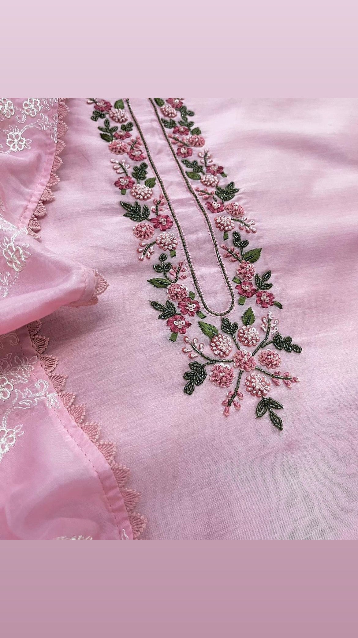 PURE CHANDERI SILK AND ORGANZA EDITS CHO009