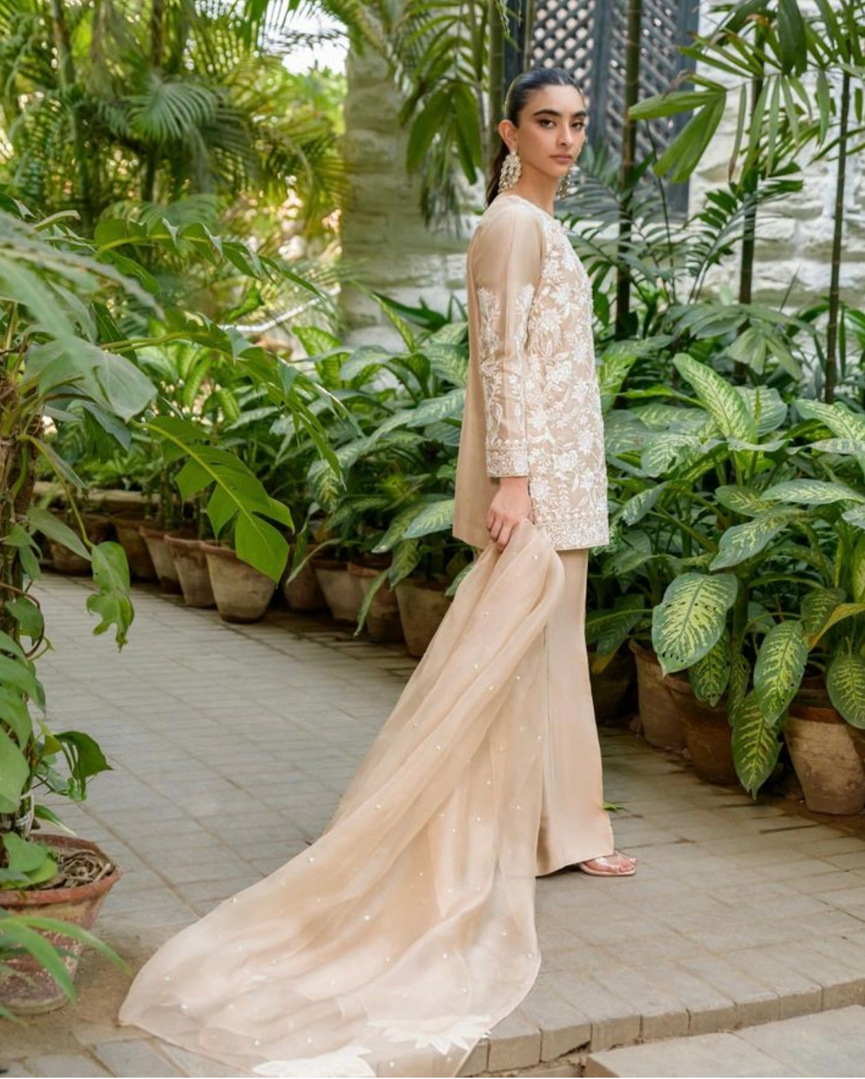 Atharva Heritage/pure Raw silk Pakistani Parsi Gara Coord Set PRP002