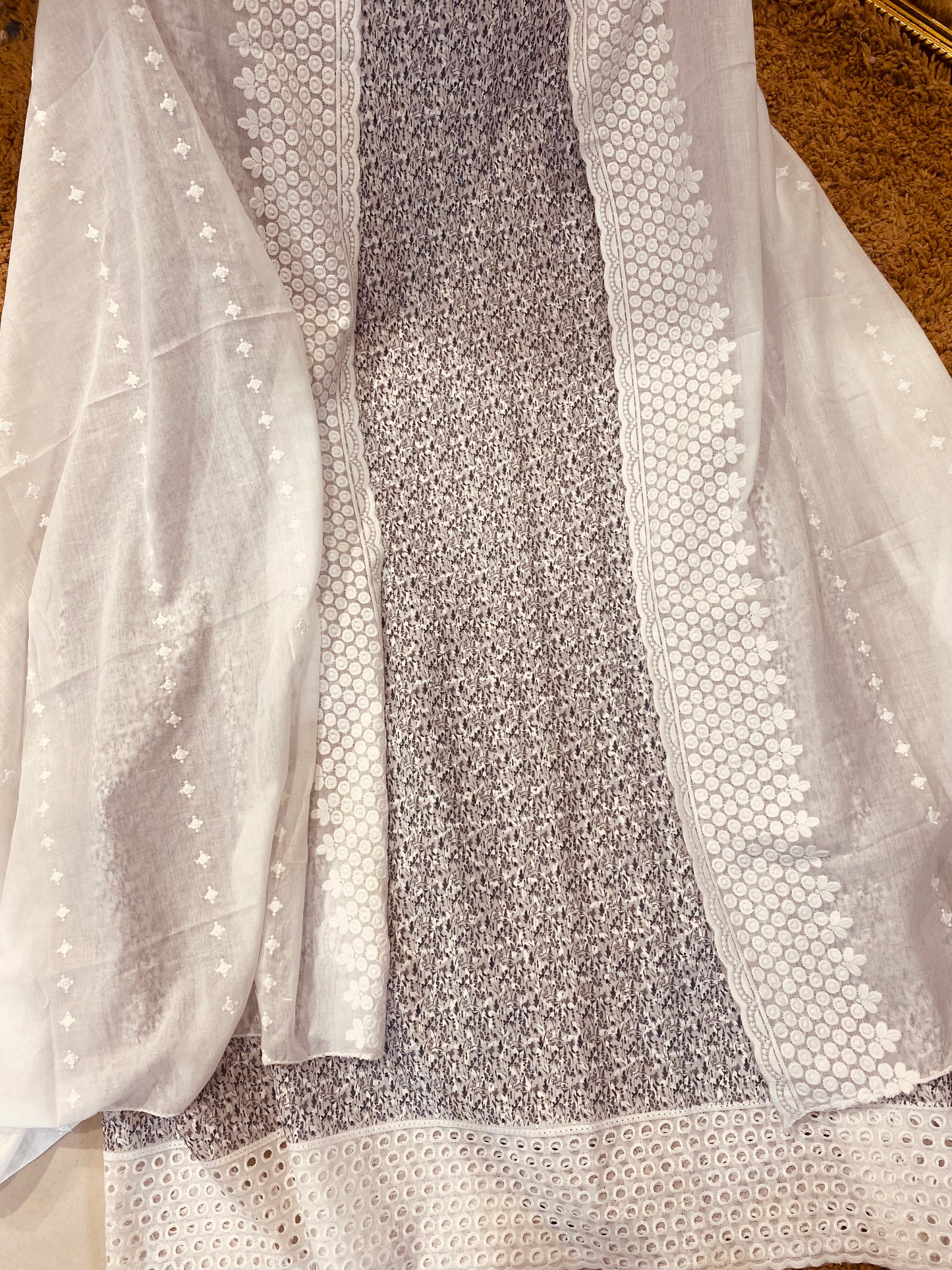 SUMMER VIBES /PURE MUL COTTON COP05 Black and White