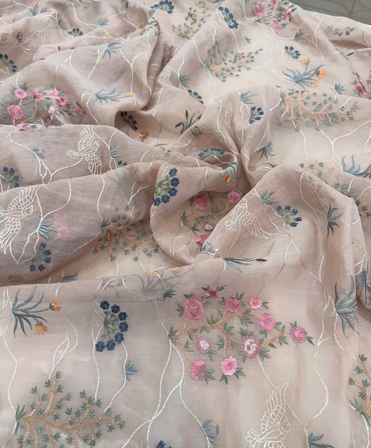 PURE MUL CHANDERI PARSI GARA SUIT MCH0072
