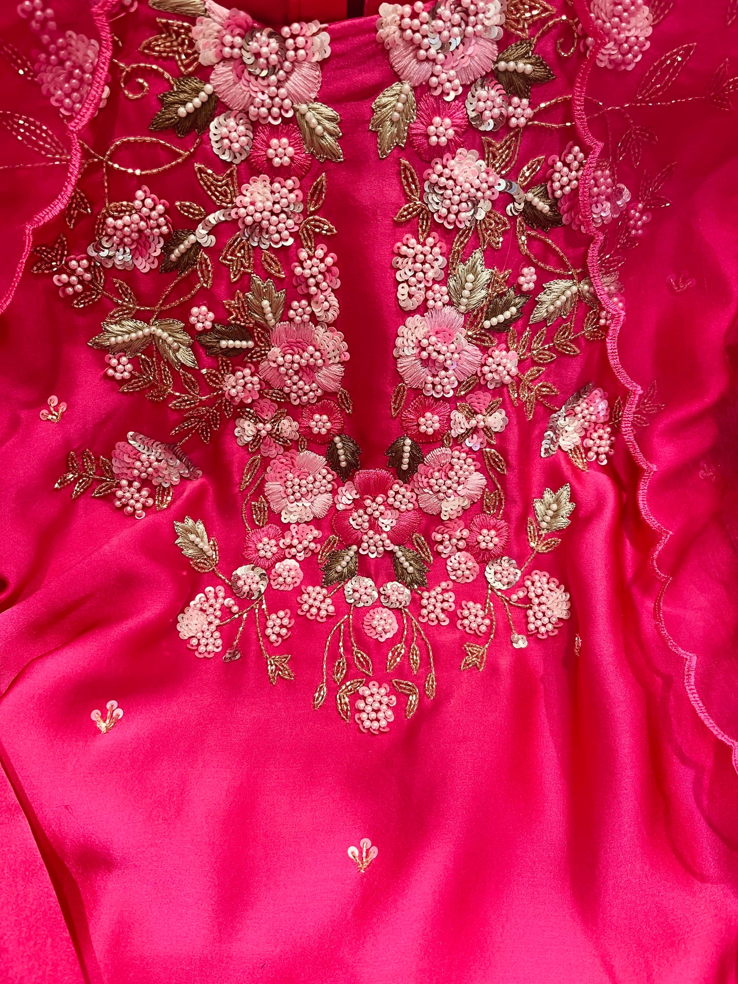 Atharva Heritage Premium Hand-Embroidered Farshi Salwar Suit in Pure Satin Silk PSSF145