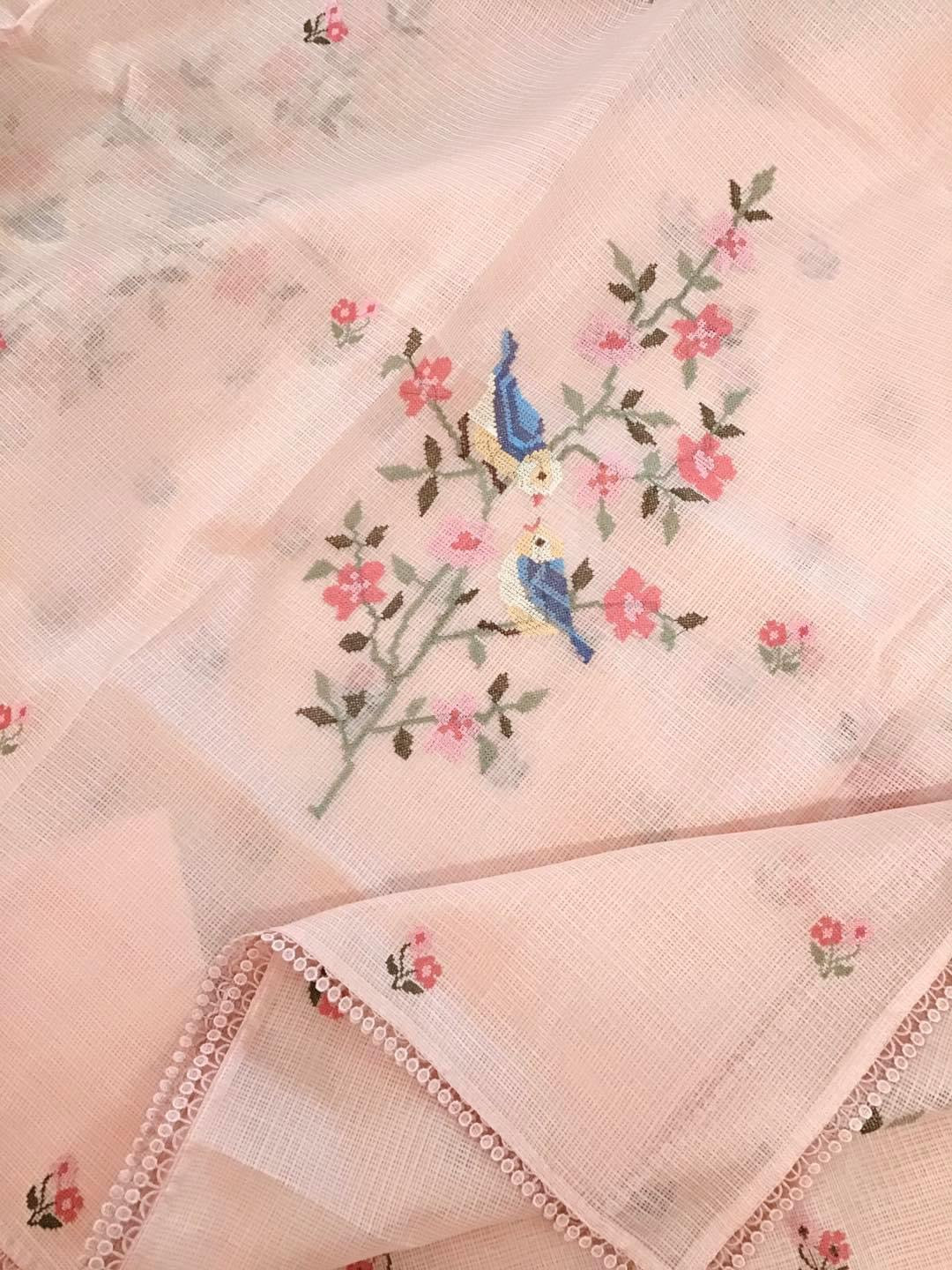 Atharva Embroidered Cotton Kota Salwar Kameez/Embroidery Kota Dupatta /Kota Embroidery Shirt /Cotton Chikankari Bottom- KK008