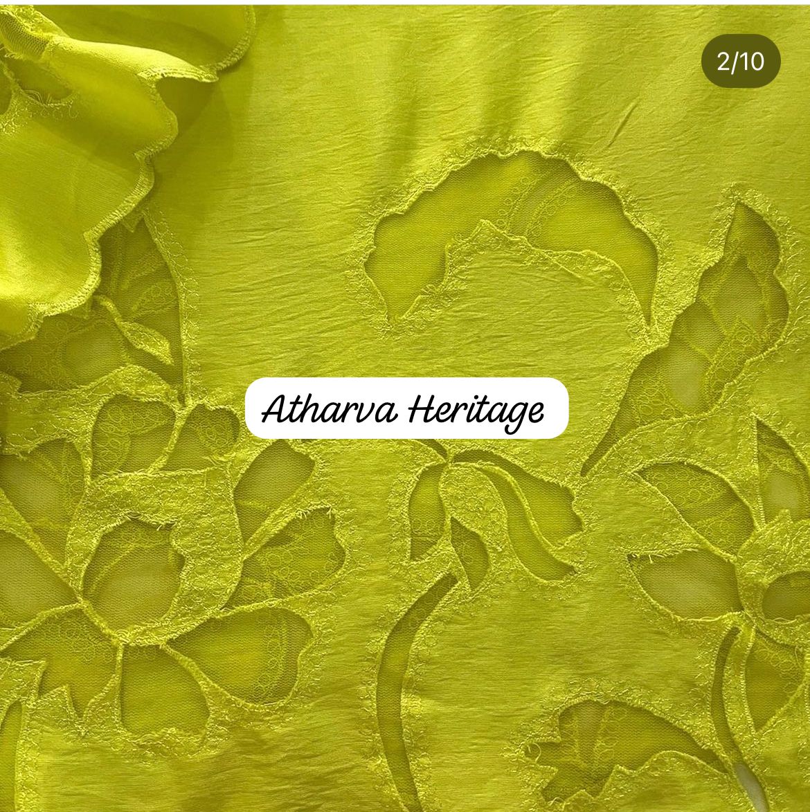 ATHARVA Applique Embroidery Salwar Kameez/Chanderi Cut-Work Shirt & Dupatta/Santoon Bottom/Custom Stitch Unstitch/Plazo/Pant/CUT8115