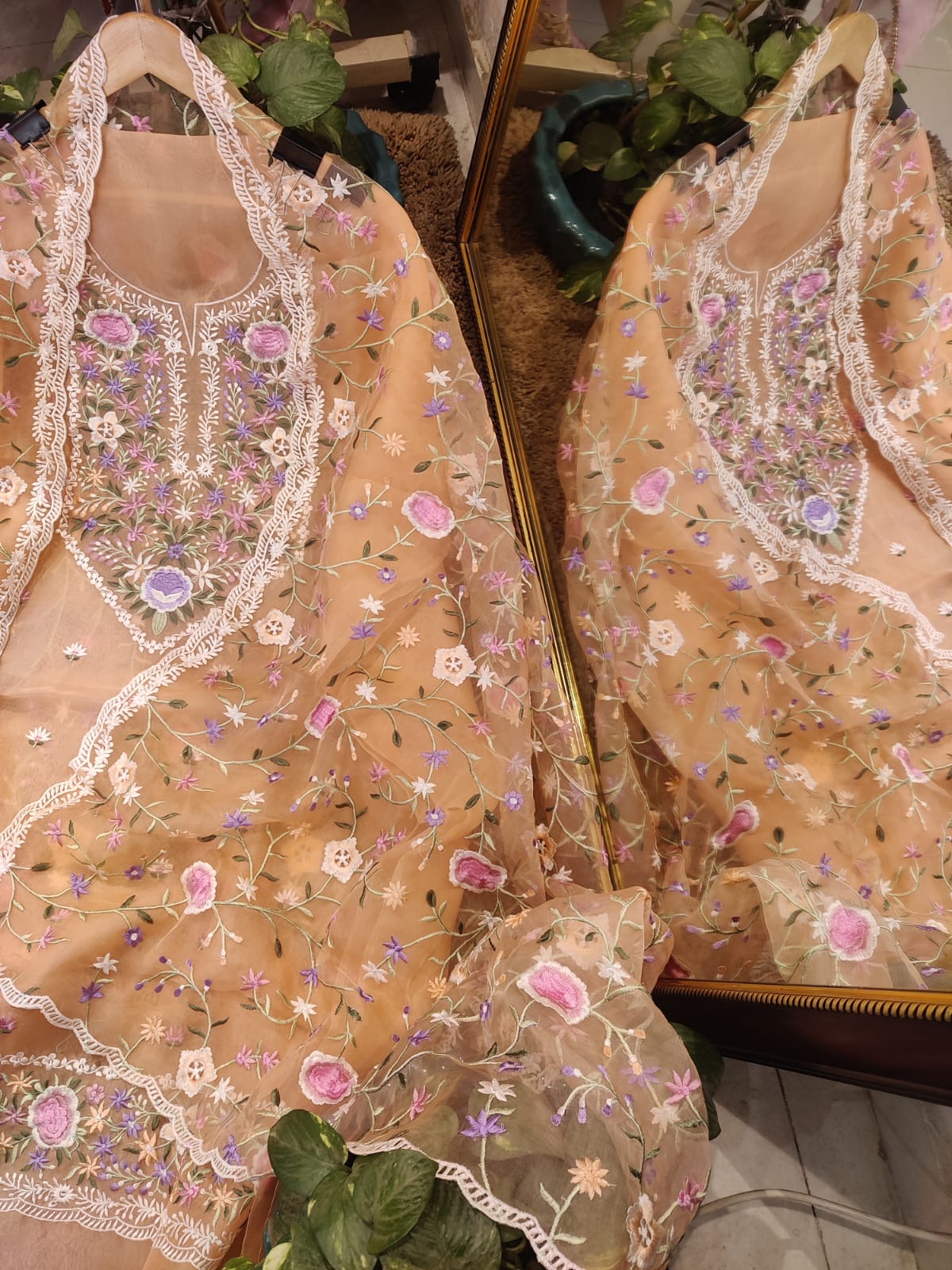 SHEER LUXURY PARSI GARA SUIT SHEER002G