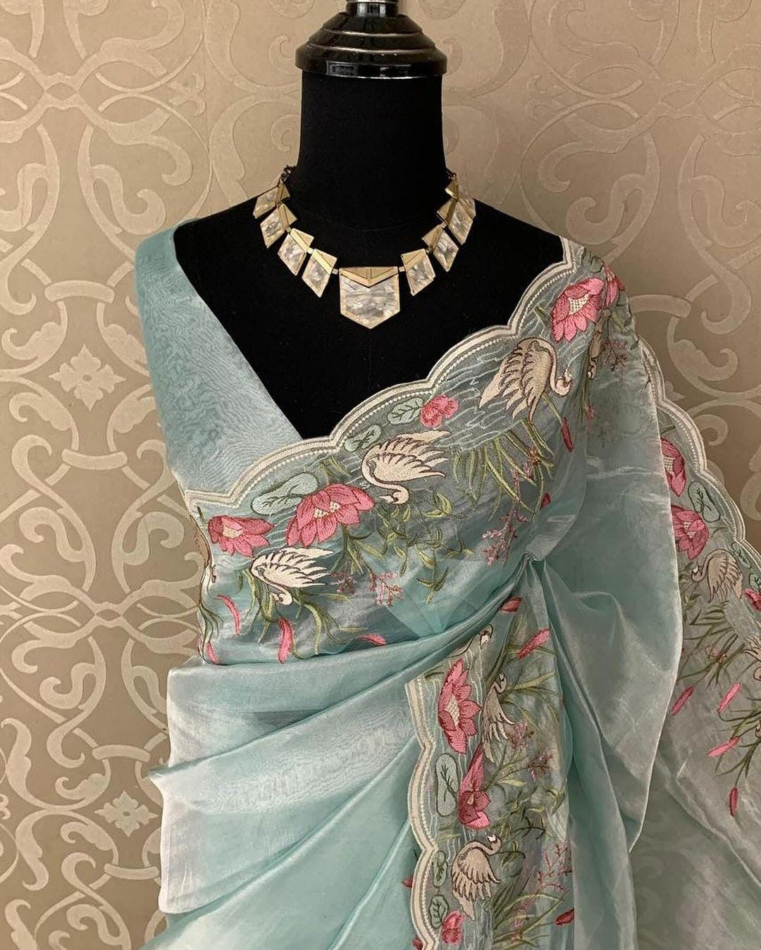 Atharva Pure Handwoven Tissue Silk Maharani Saree/ Sheer Luxury Saree MTO001