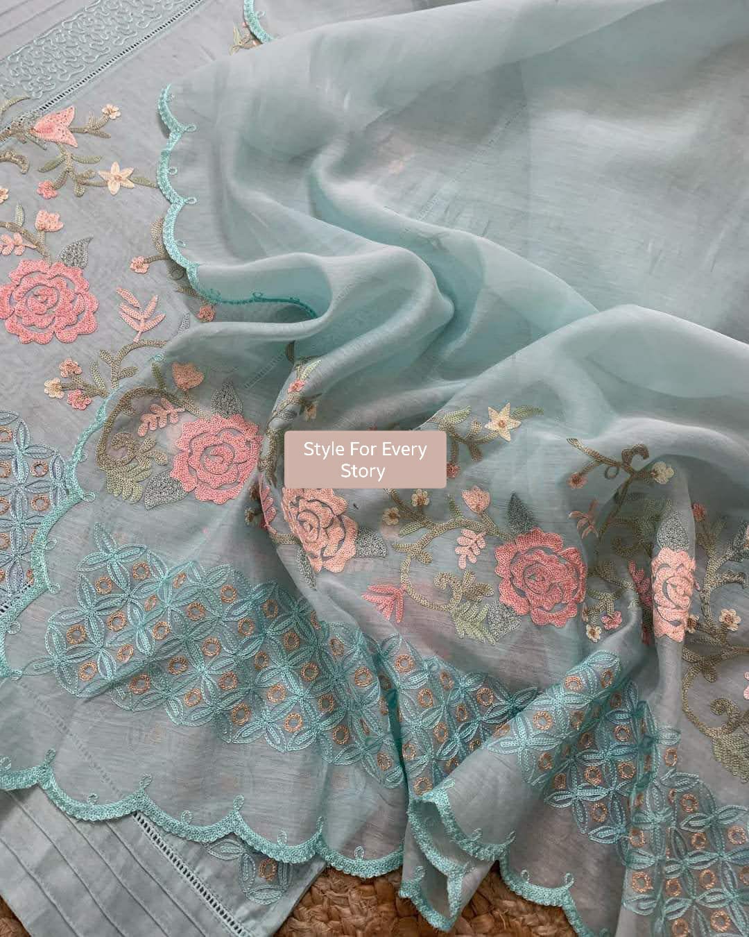 Atharva PURE CHANDER SILK KASHMIRI AARI SUIT CH1902